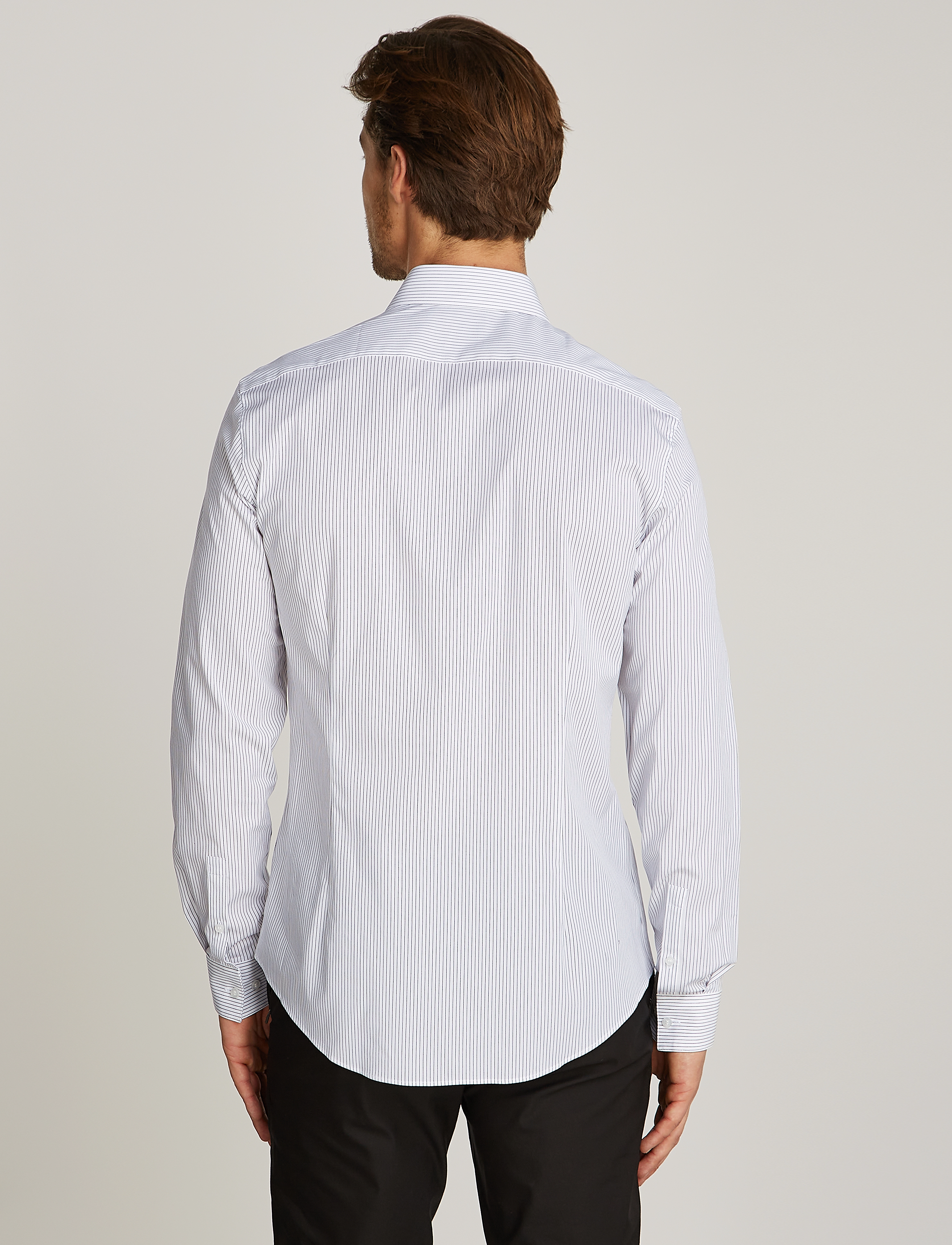 Calvin Klein - POPLIN STRIPE SLIM SHIRT - medieval blue - 2