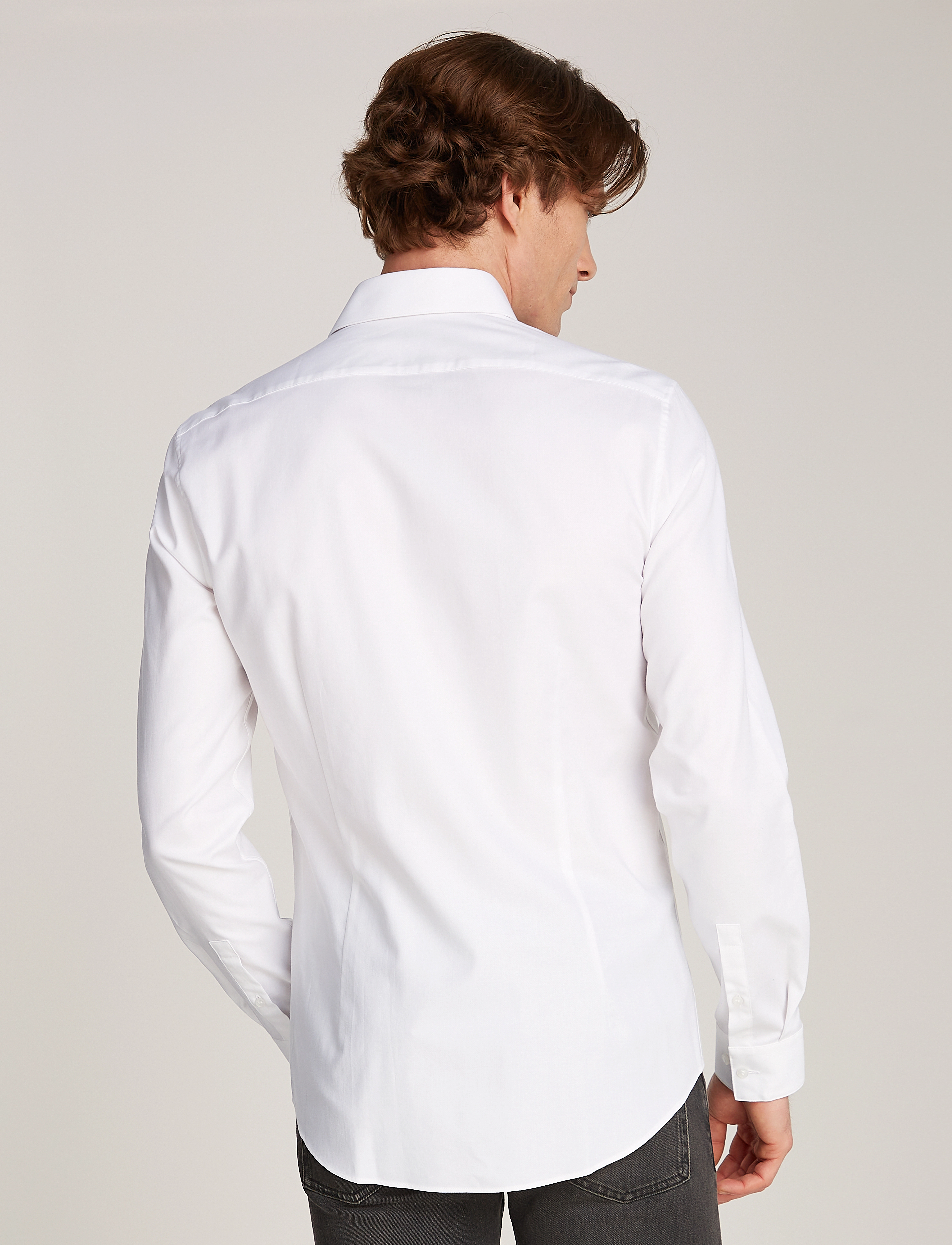 Calvin Klein - TONAL STRUCTURE SLIM SHIRT - bright white - 3