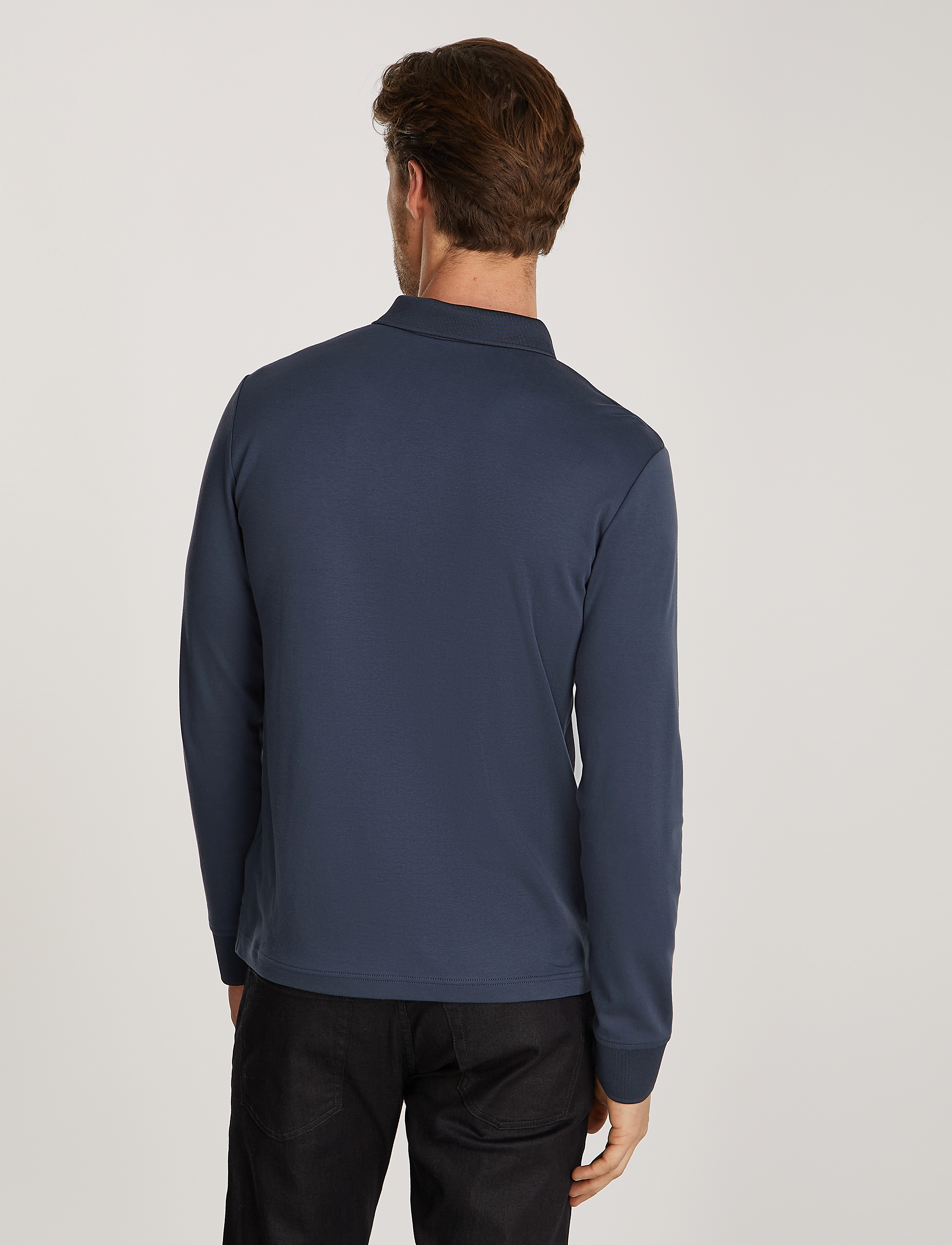 Calvin Klein - LIQUID TOUCH WELT ZIP LS POLO - ink - 2