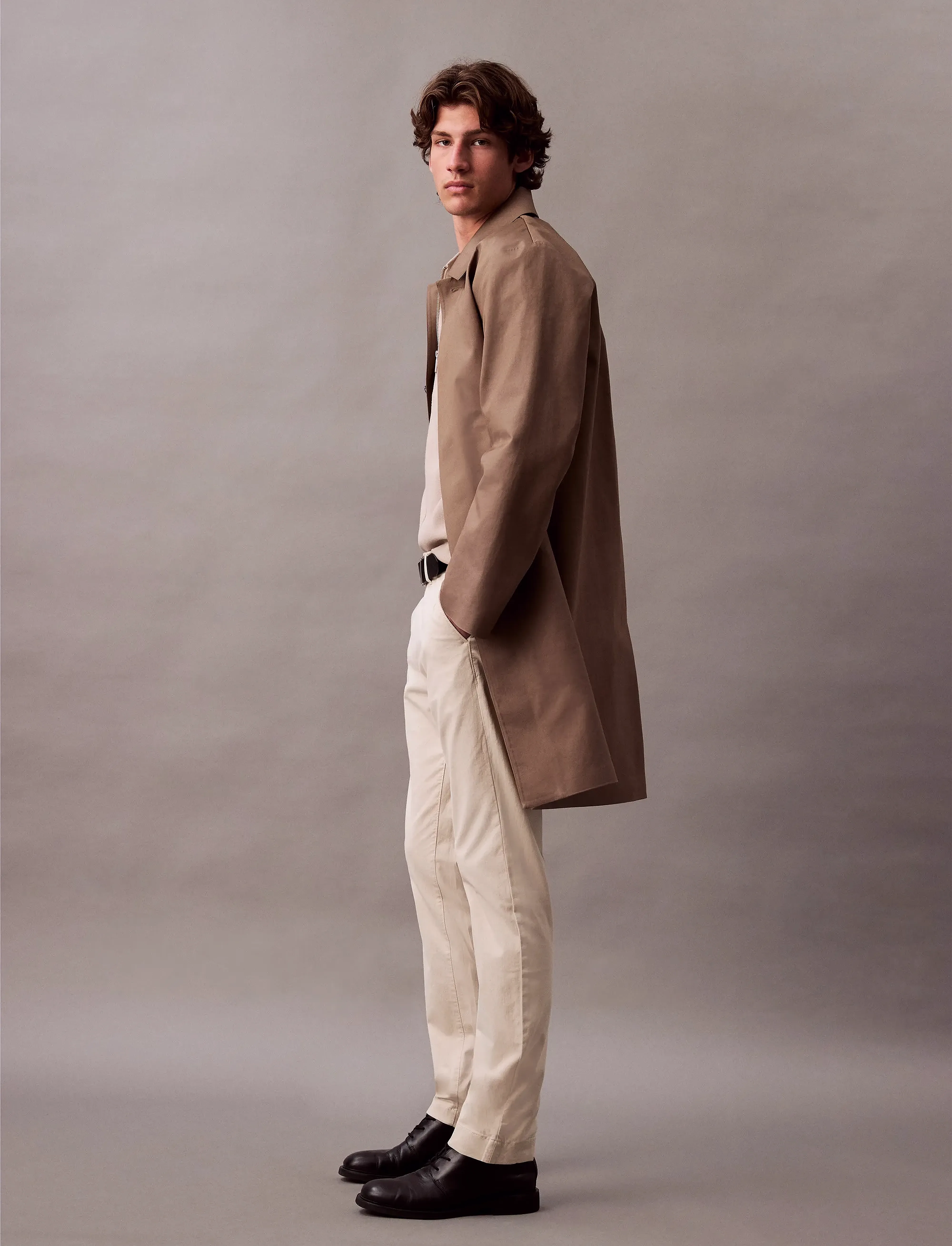 Calvin Klein - MODERN TWILL SLIM CHINO - oatmeal - 5