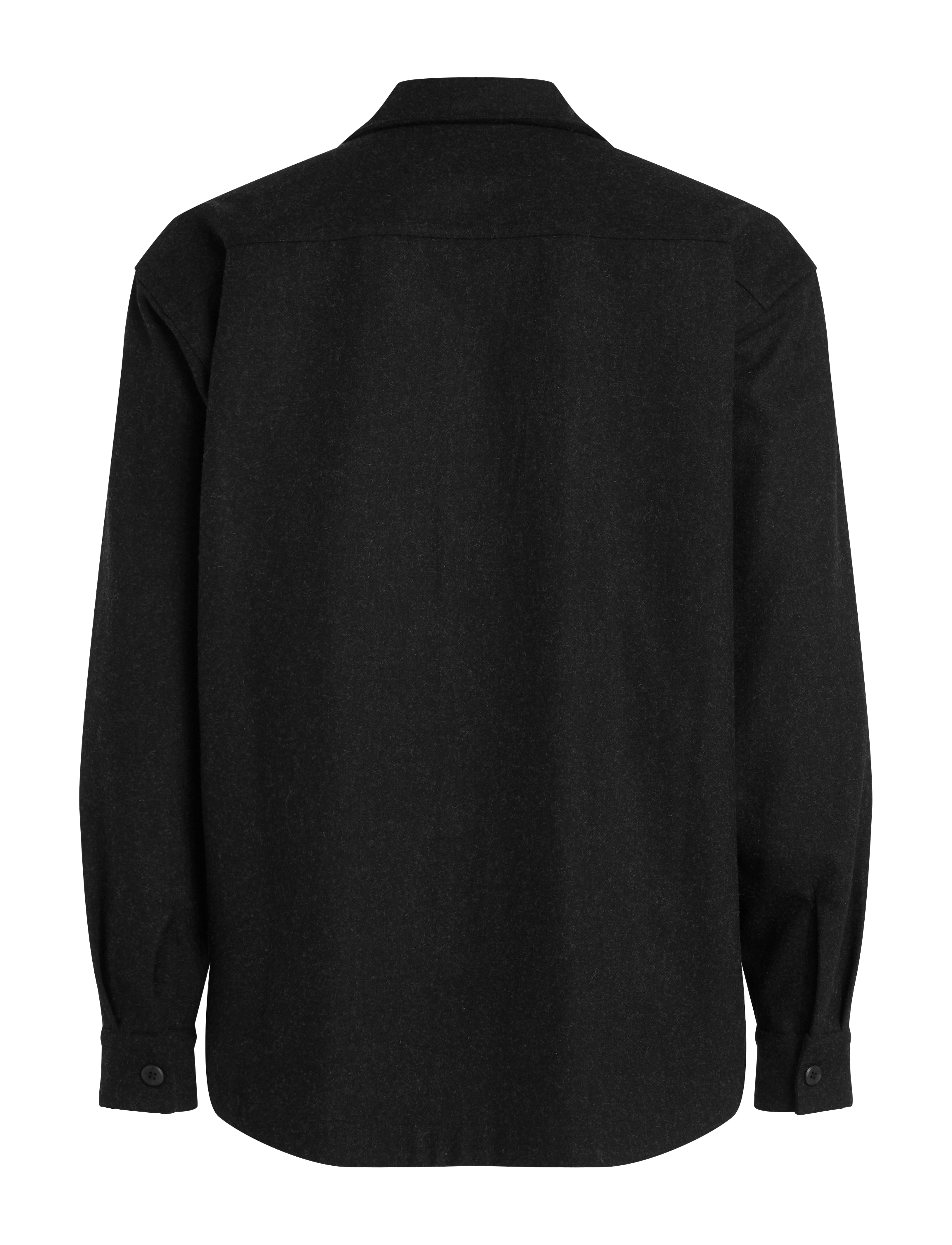 Calvin Klein - WOOL BLEND OVERSHIRT - ck black - 1