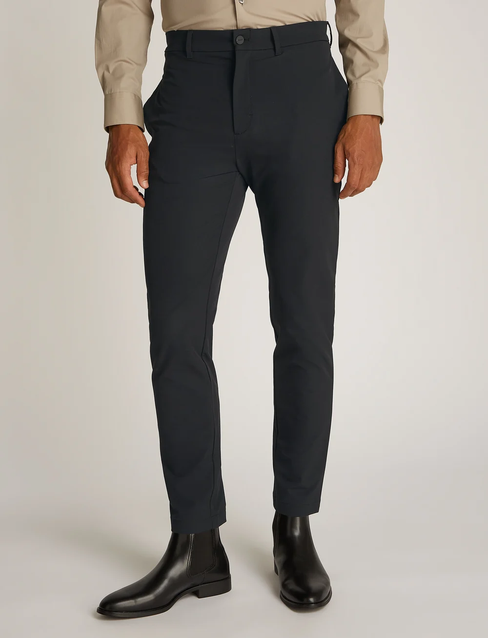 Calvin Klein - 4WAY STRETCH SLIM TAPERED - chinos - ck black - 0