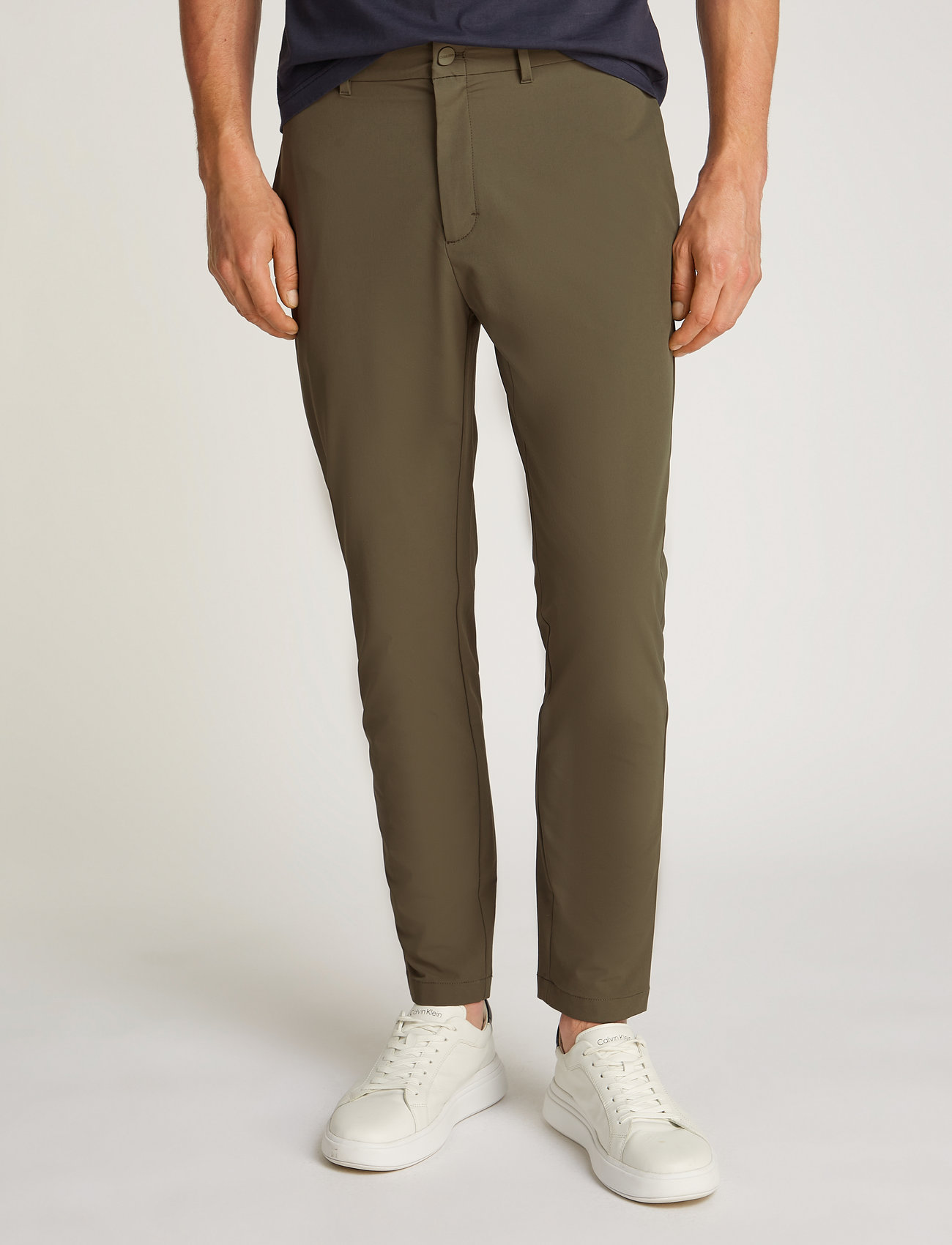 Calvin Klein - 4WAY STRETCH SLIM TAPERED - tarmac - 0