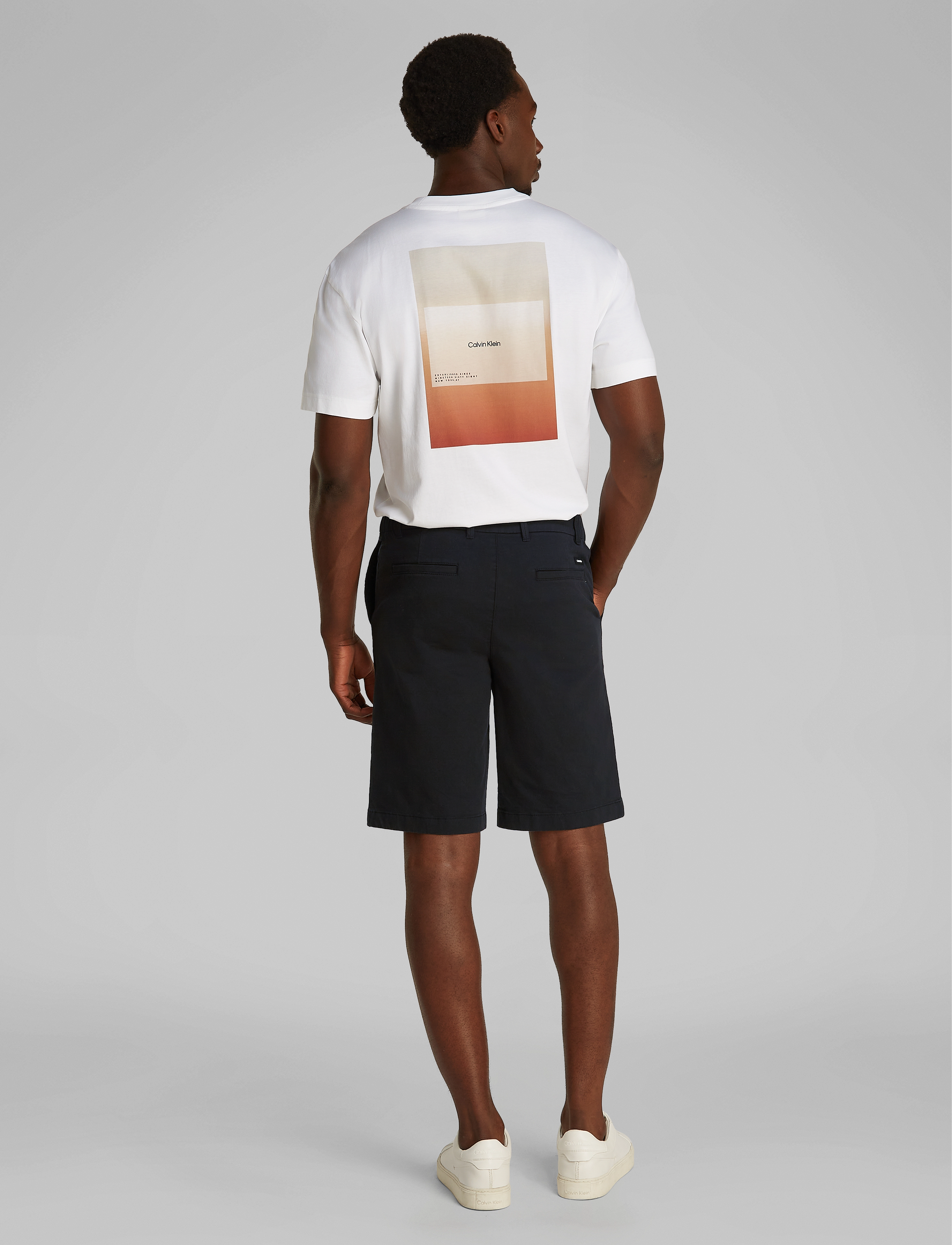 Calvin Klein - MODERN TWILL REG. STRAIGHT SHORT - chino stila šorti - ck black - 2