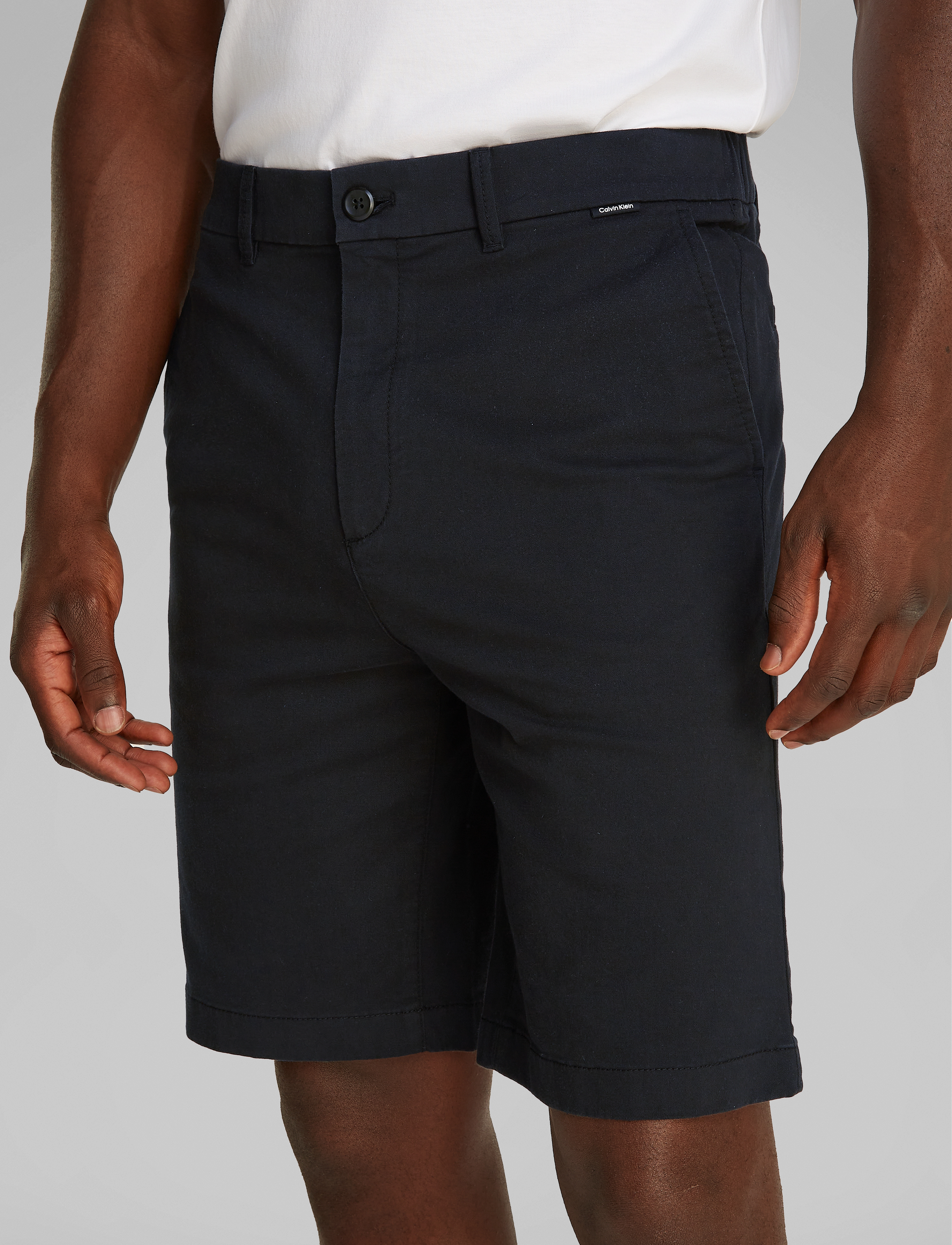 Calvin Klein - MODERN TWILL REG. STRAIGHT SHORT - chino stila šorti - ck black - 3