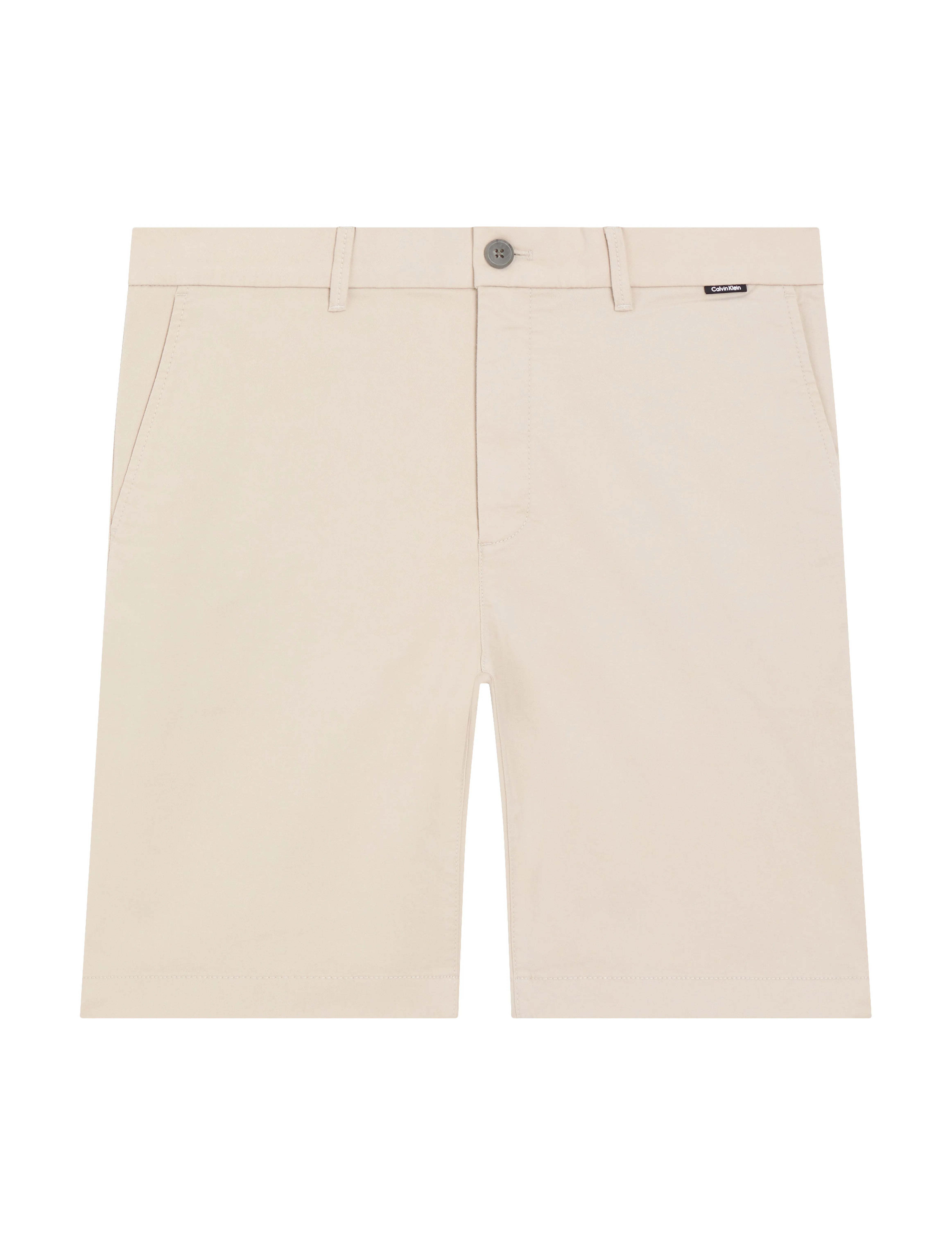 Calvin Klein MODERN TWILL REG. STRAIGHT SHORT - Calvin Klein - SILVER LINING / beige