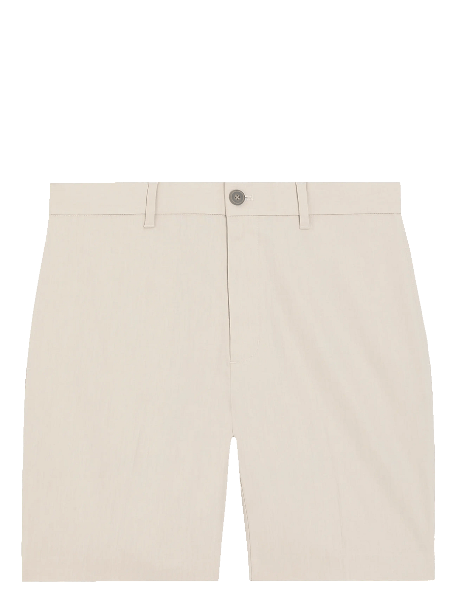 Calvin Klein - LINEN LYOCELL STRETCH SHORT - linneshorts - silver lining - 0