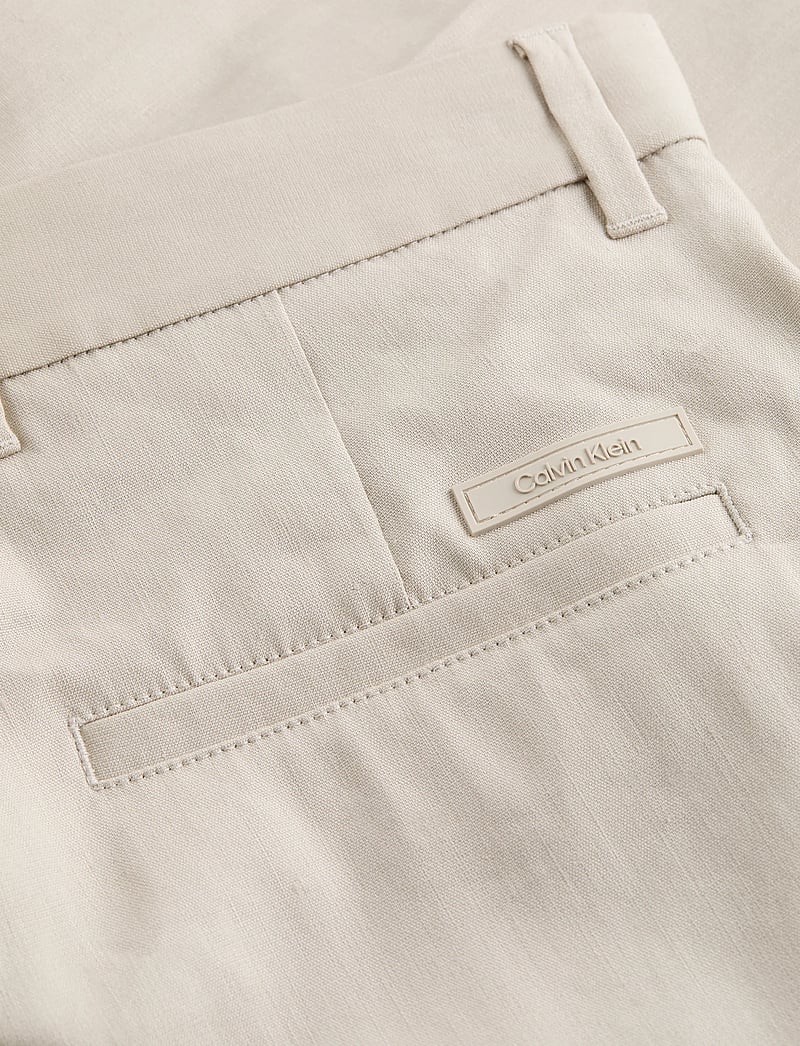 Calvin Klein - LINEN LYOCELL STRETCH SHORT - hørshorts - silver lining - 2