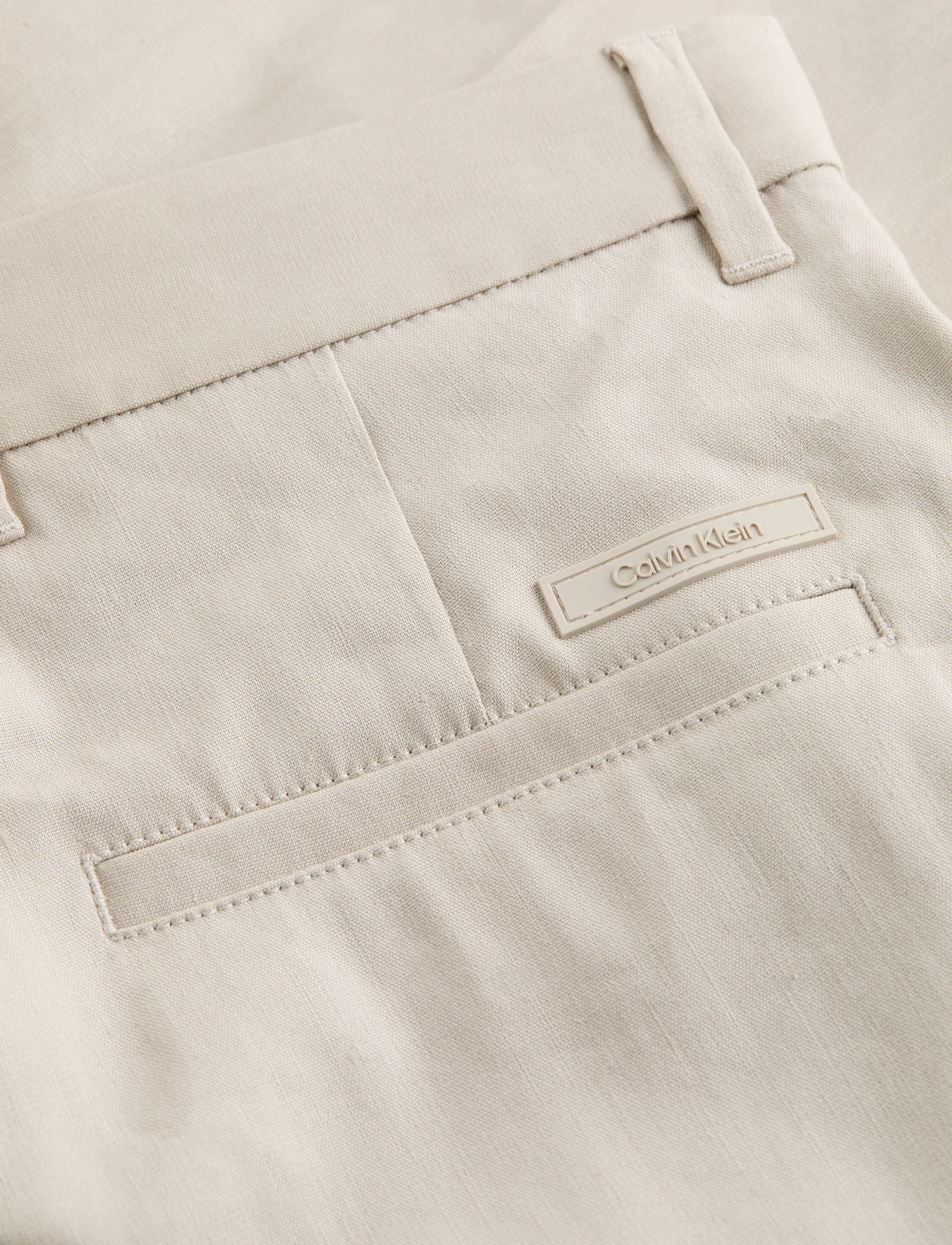 Calvin Klein - LINEN LYOCELL STRETCH SHORT - kiti variantai - silver lining - 2
