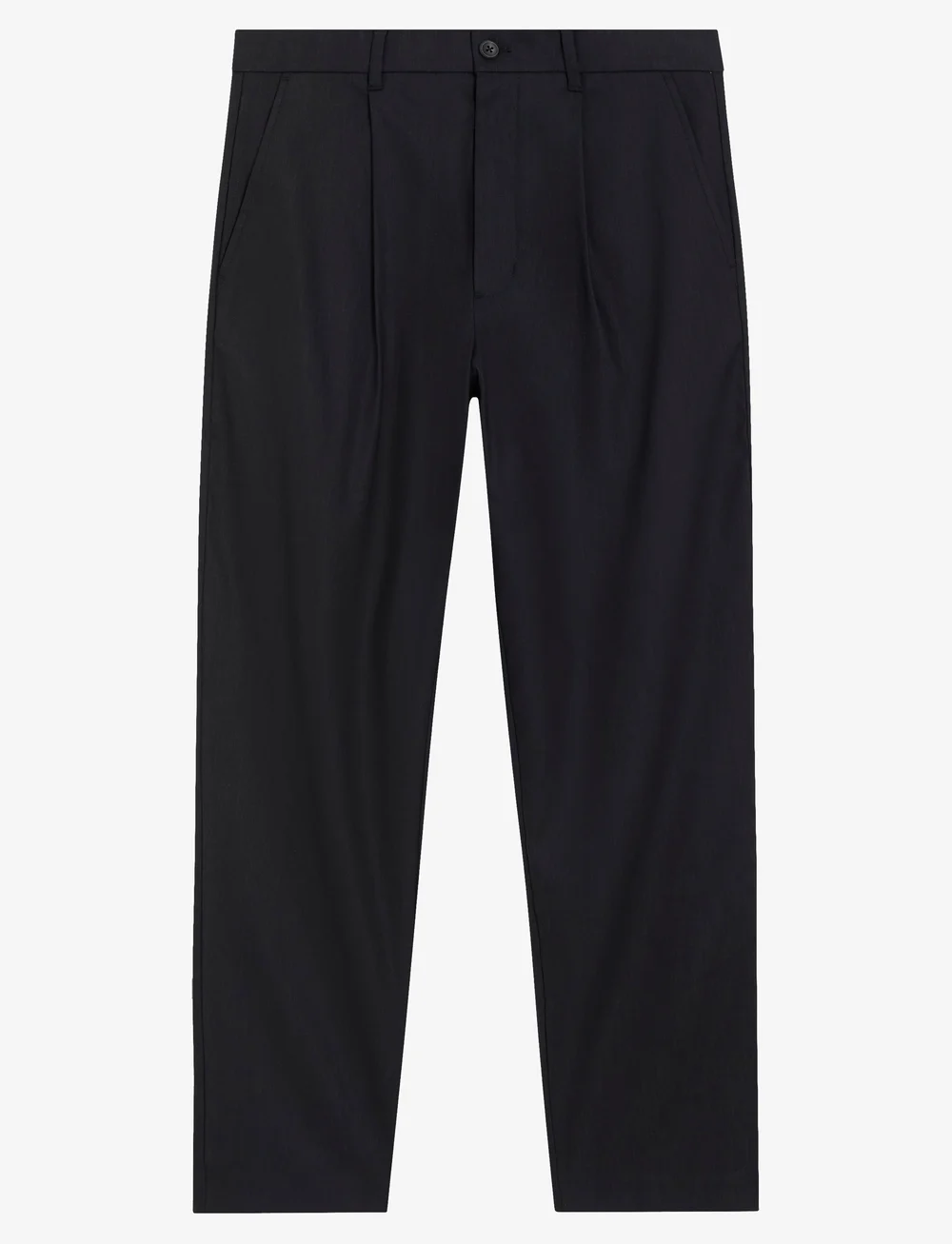 Calvin Klein - LINEN LYOCELL STRETCH TAPERED - leinenhosen - ck black - 0