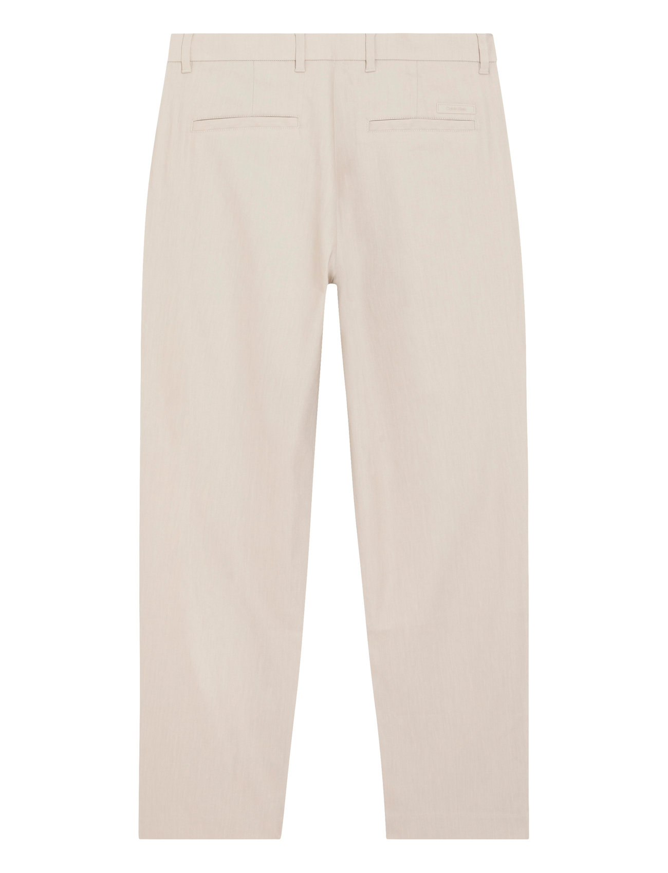 Calvin Klein - LINEN LYOCELL STRETCH TAPERED - linased püksid - silver lining - 1
