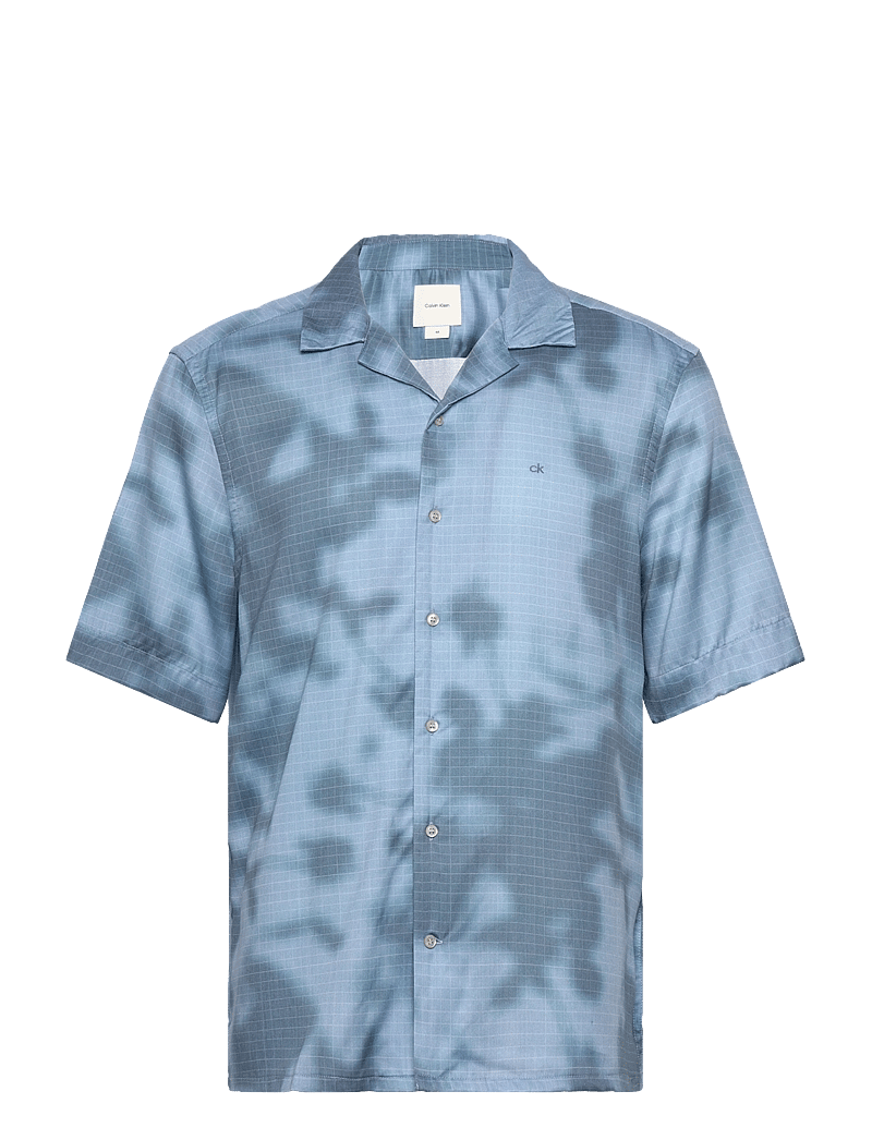 Calvin Klein - FLORAL AOP S/S LYOCELL SHIRT - kurzarmhemden - texture tension all over print - 1