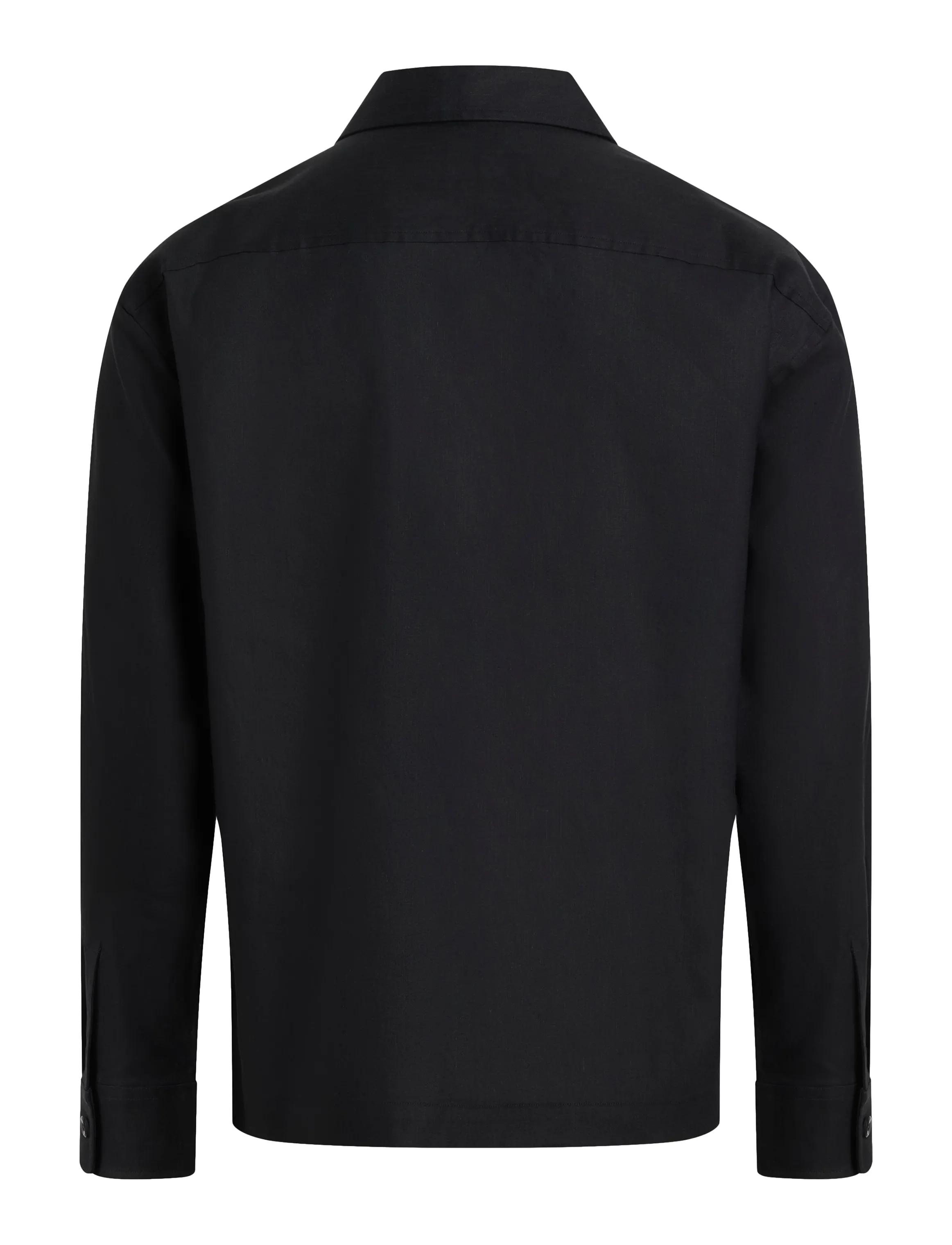 Calvin Klein - LINEN LYOCELL STRETCH OVERSHIRT - ck black - 5