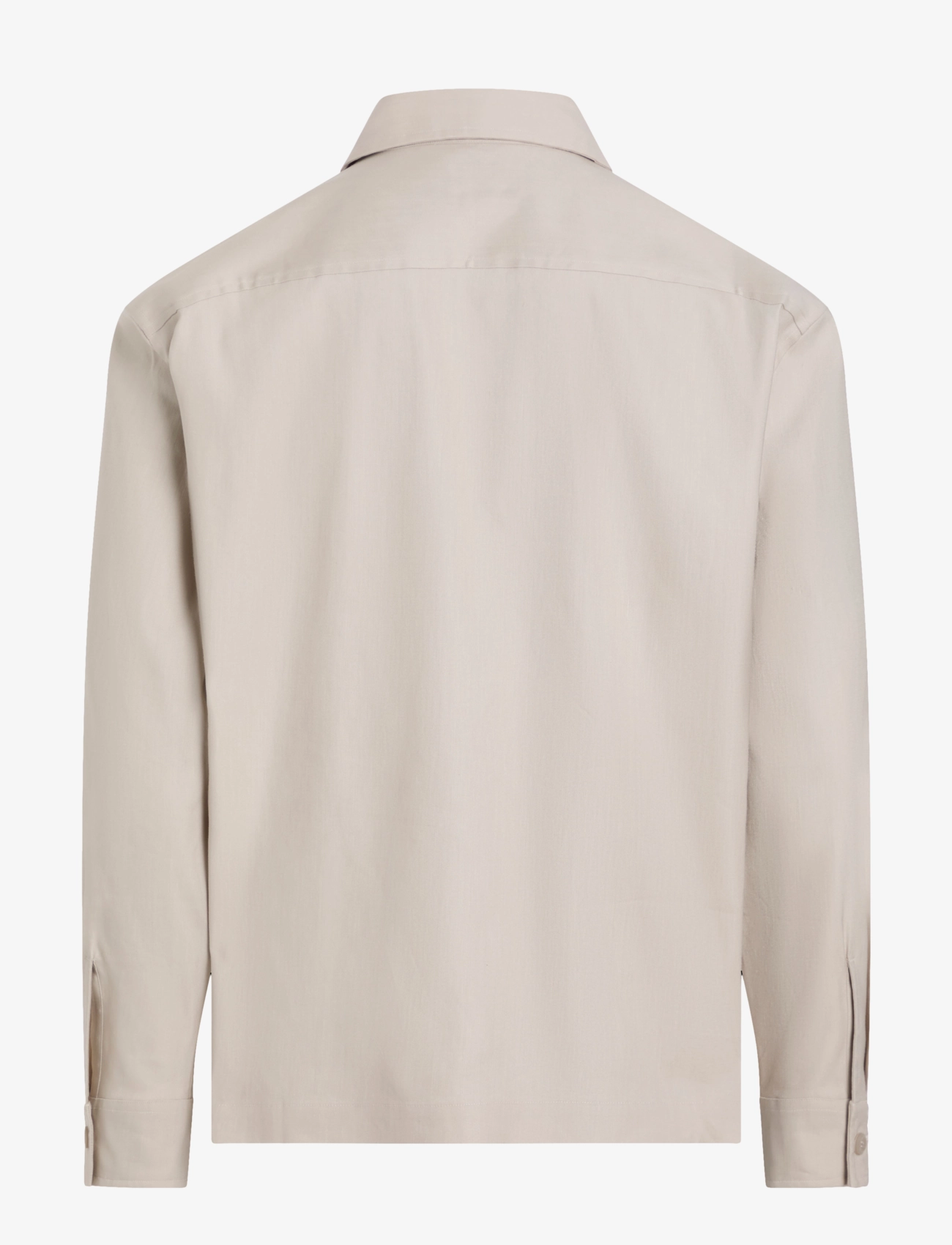 Calvin Klein - LINEN LYOCELL STRETCH OVERSHIRT - silver lining - 5