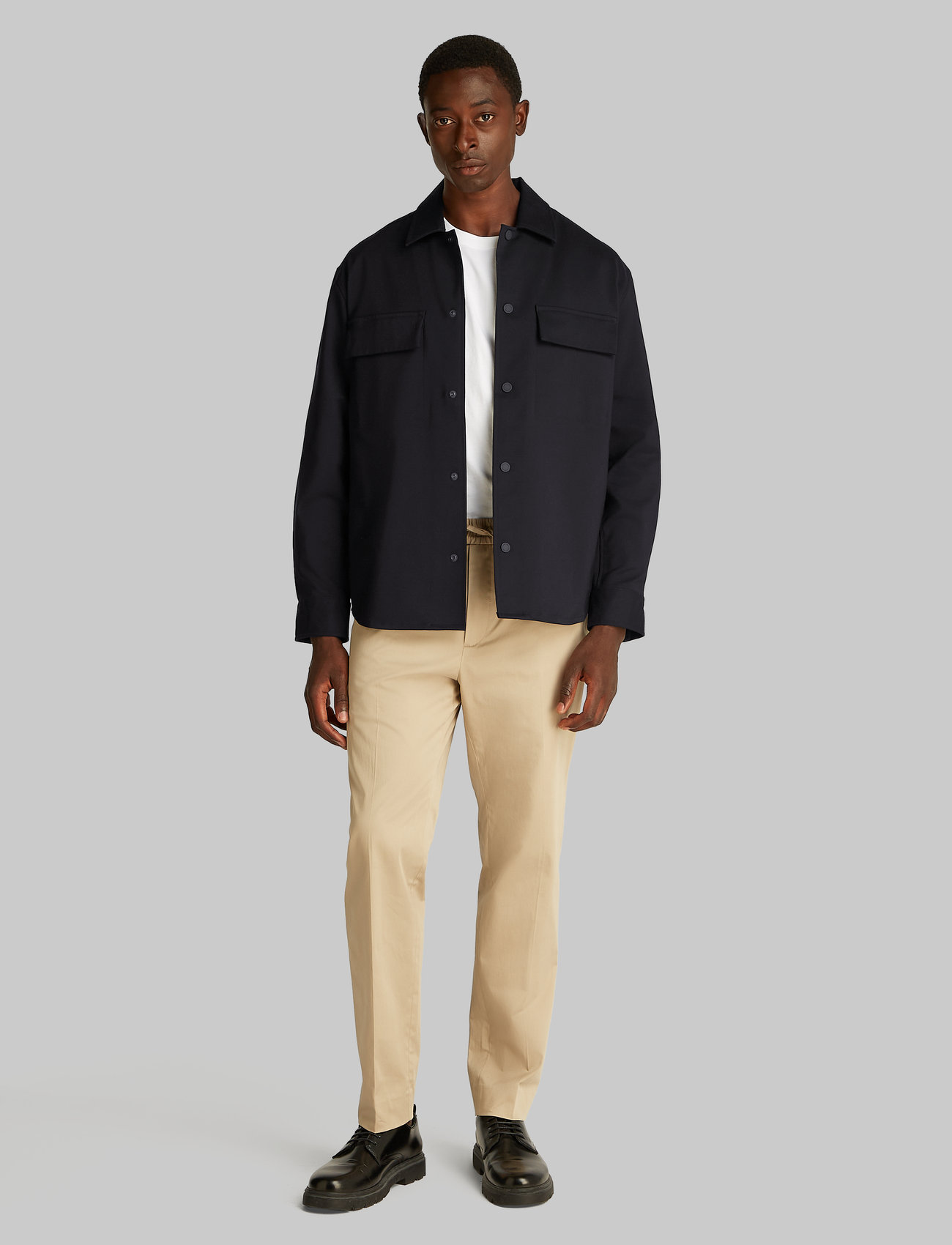 Calvin Klein - DOUBLE WEAVE OVERSHIRT - ck black - 2