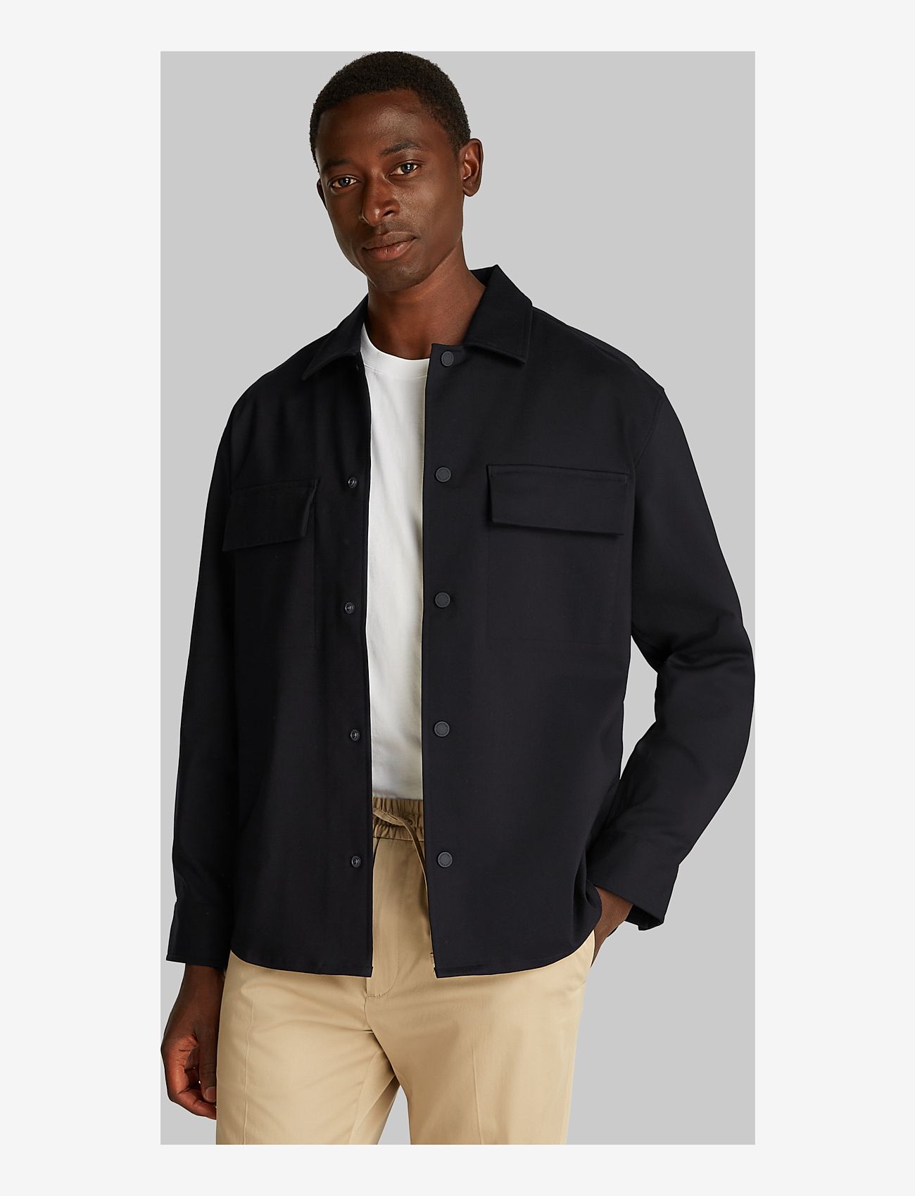 Calvin Klein - DOUBLE WEAVE OVERSHIRT - ck black - 5