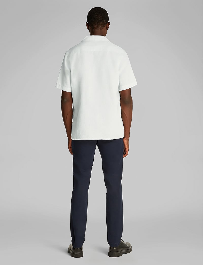 Calvin Klein - LINEN COTTON CUBAN S/S SHIRT - linneskjortor - smoke - 2