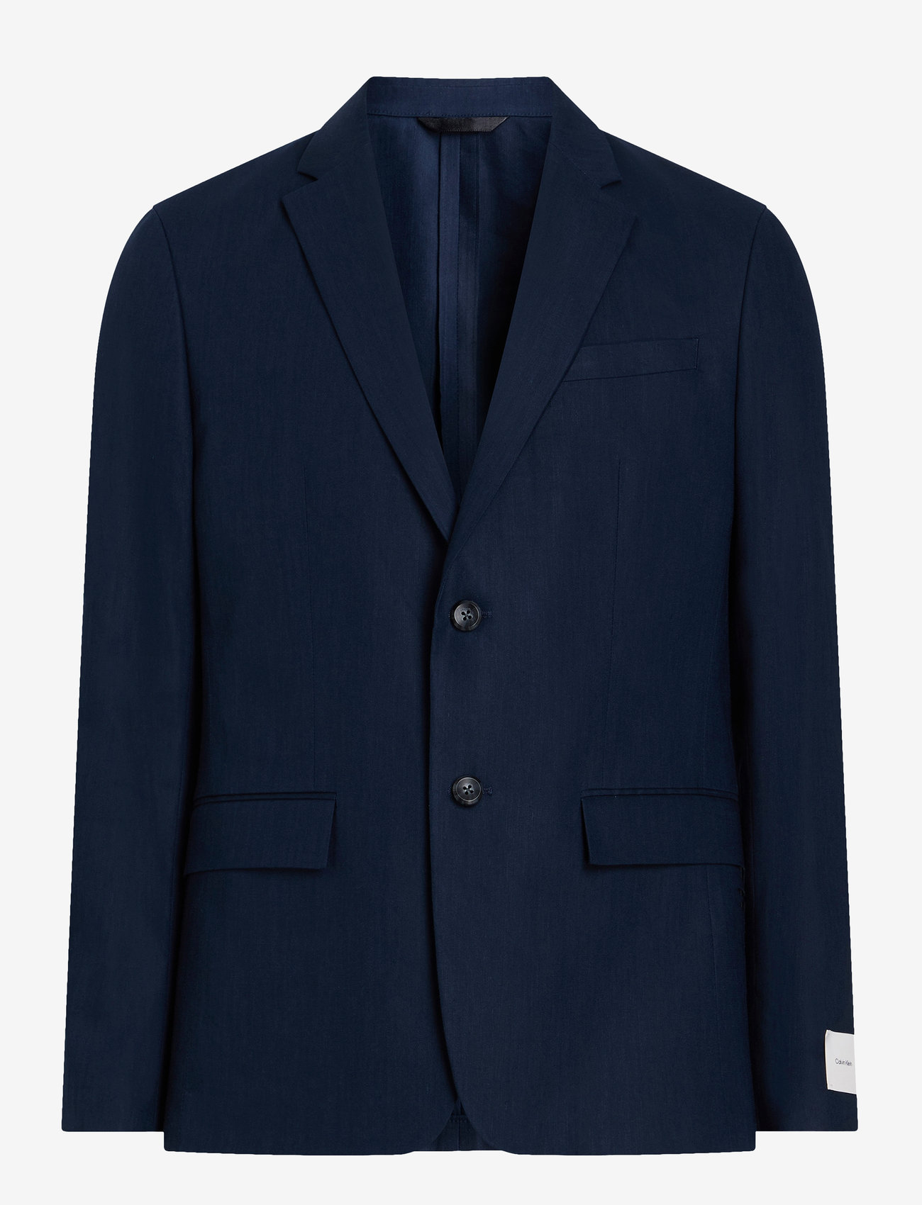 Calvin Klein - LINEN LYOCELL STRETCH BLAZER - Ühe rinnatisega pintsakud - dark sapphire - 1
