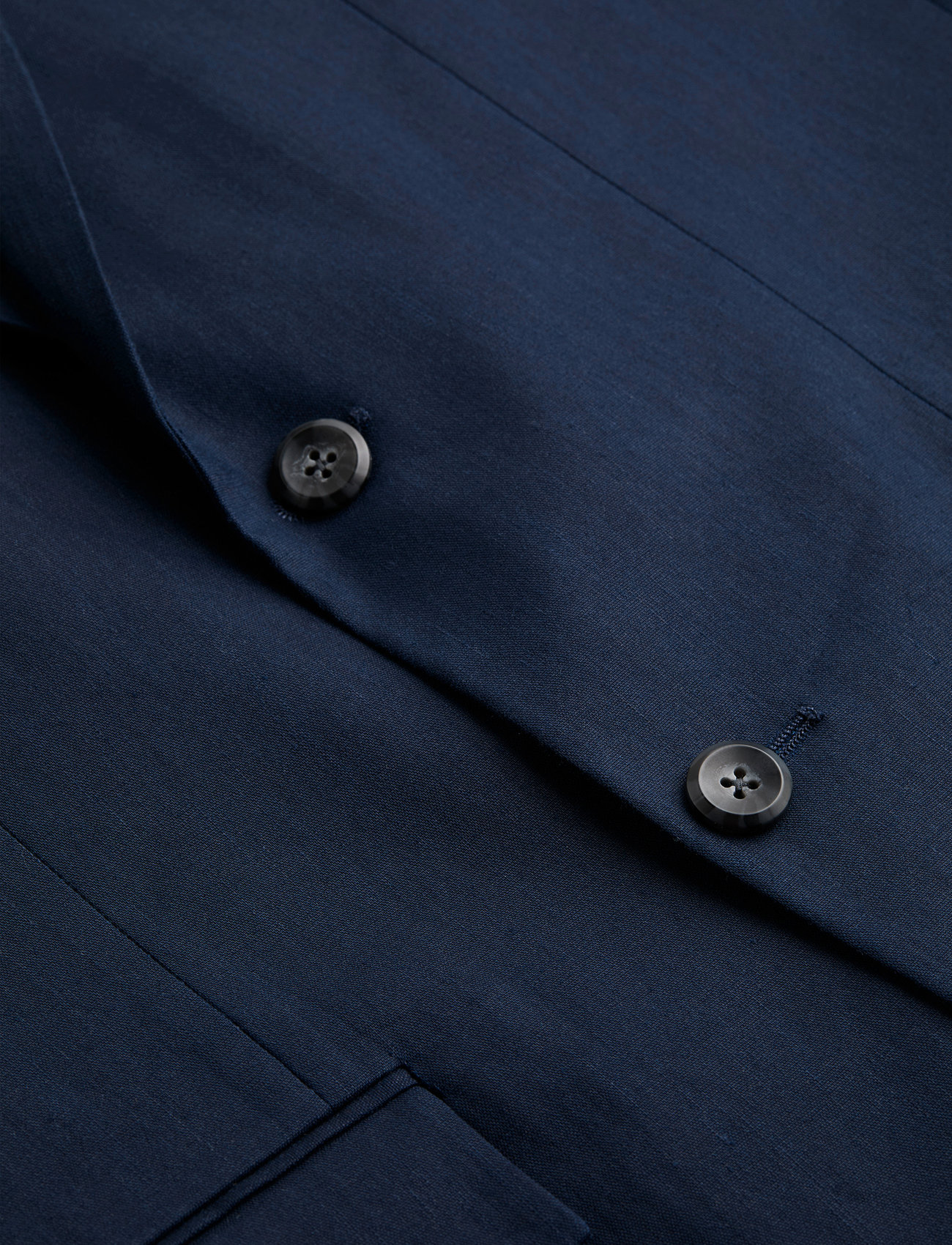 Calvin Klein - LINEN LYOCELL STRETCH BLAZER - Ühe rinnatisega pintsakud - dark sapphire - 4