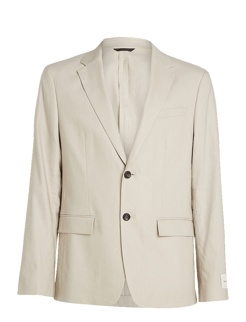 Calvin Klein - LINEN LYOCELL STRETCH BLAZER - einreiher - silver lining - 1