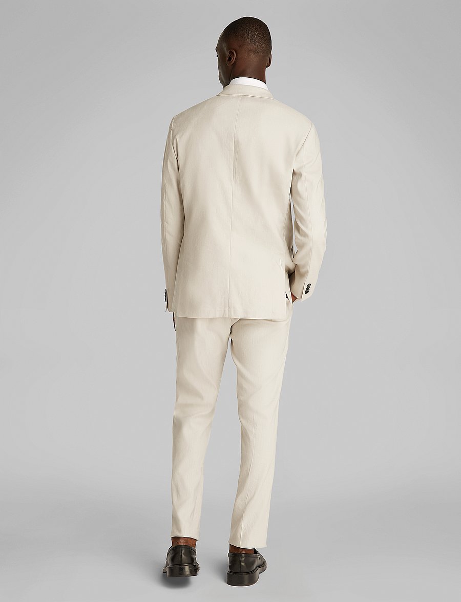 Calvin Klein - LINEN LYOCELL STRETCH BLAZER - silver lining - 2