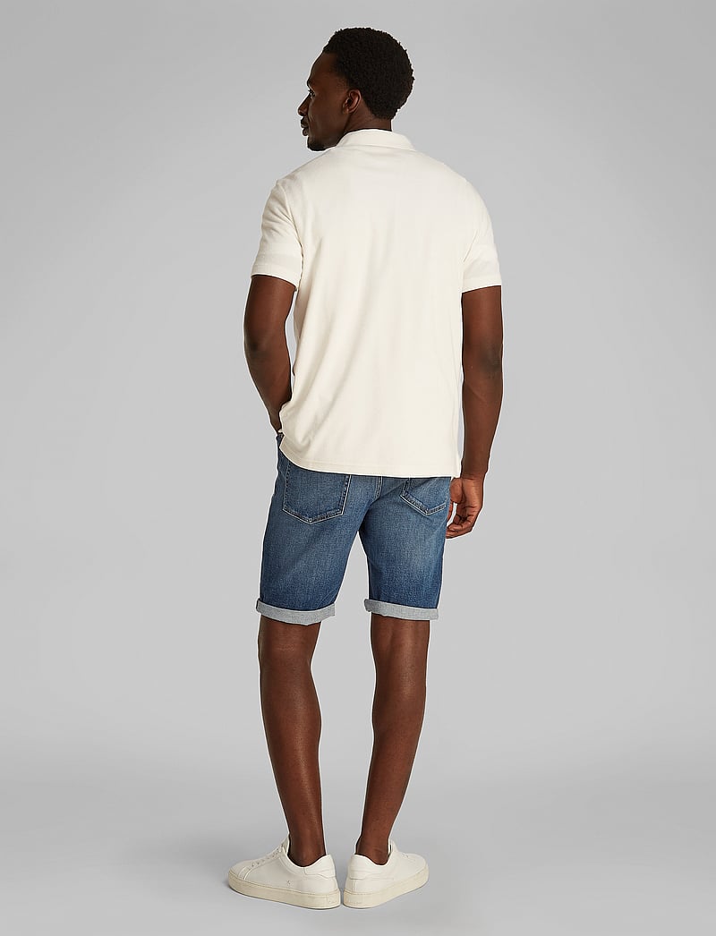 Calvin Klein - TOWELLING POLO - kurzärmelig - tofu - 2