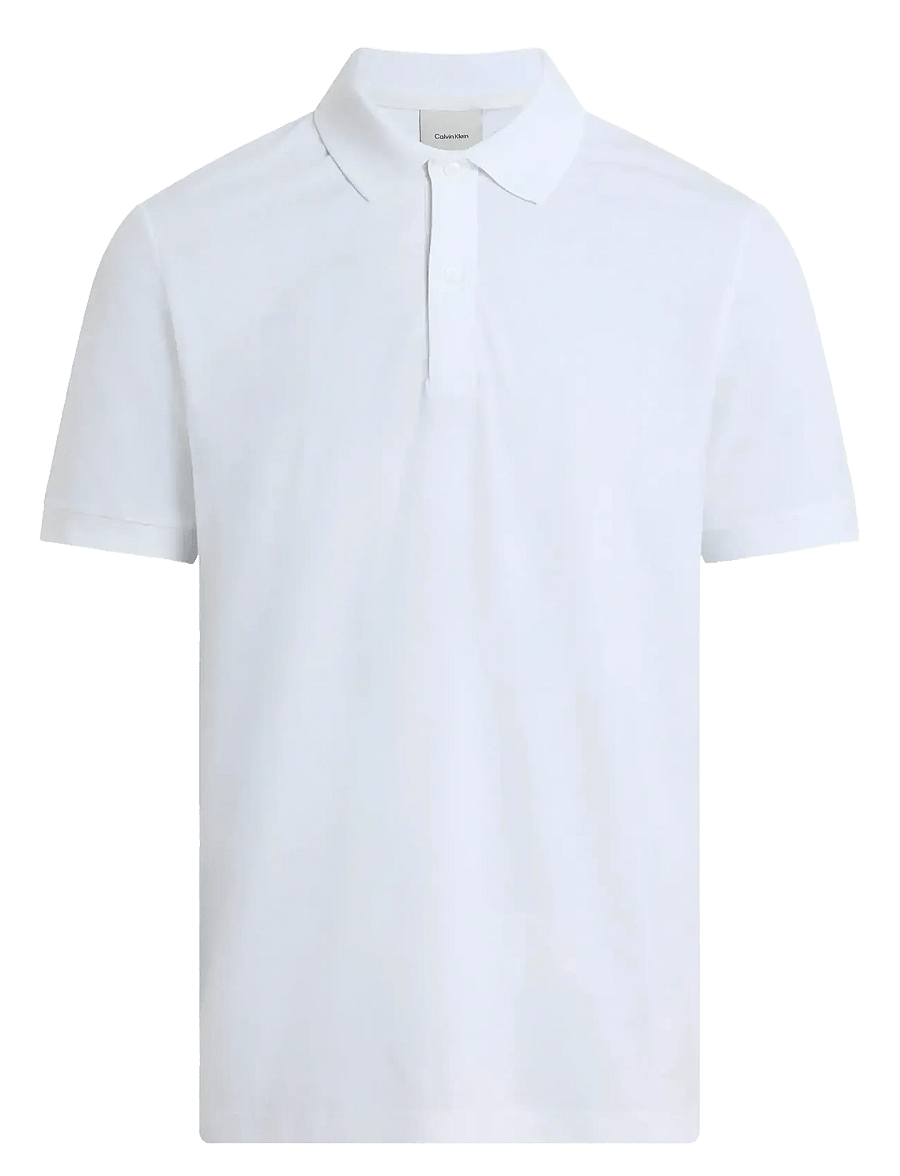 Calvin Klein - THERMO TECH PIQUE SLIM POLO - kurzärmelig - bright white - 1