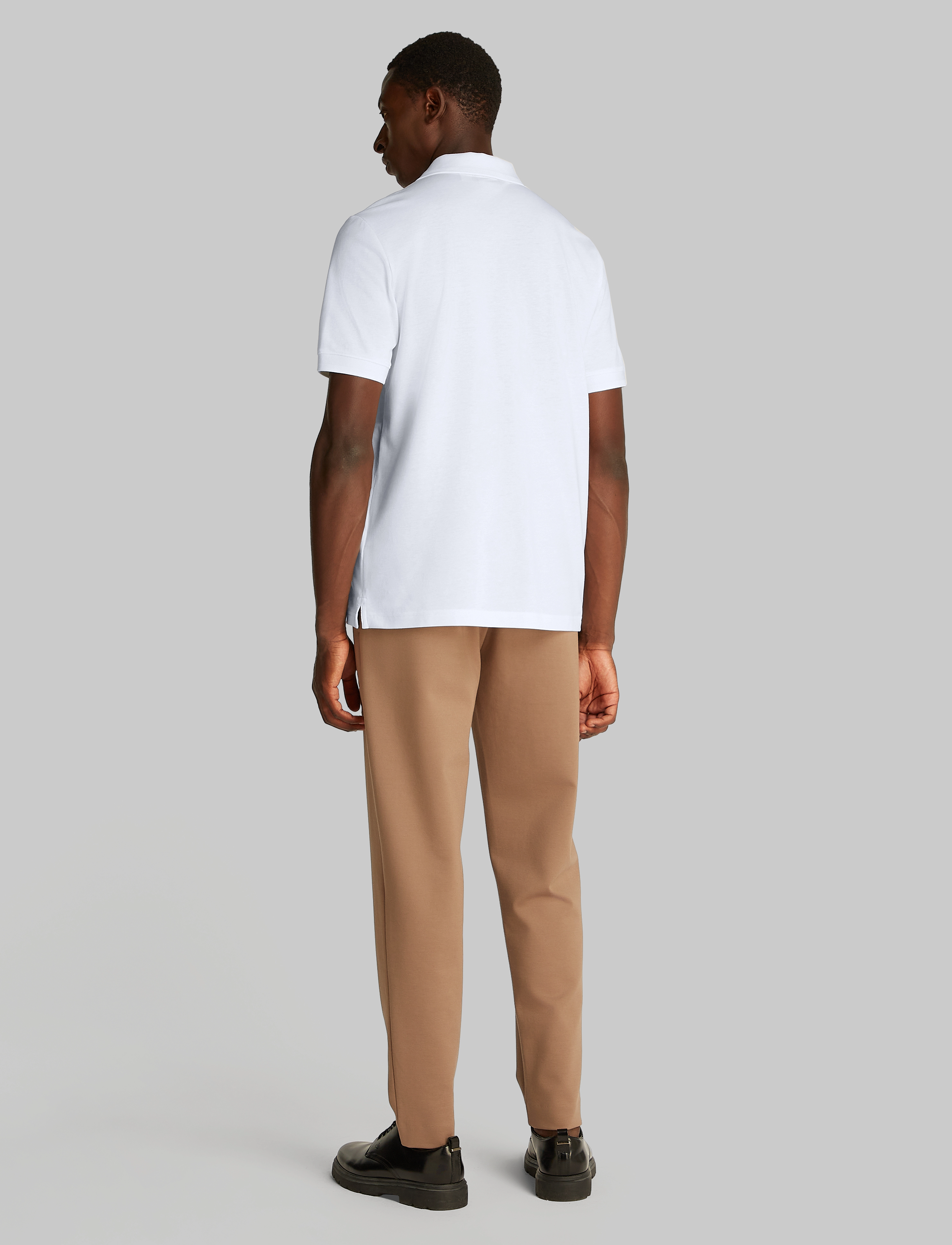 Calvin Klein - THERMO TECH PIQUE SLIM POLO - bright white - 2