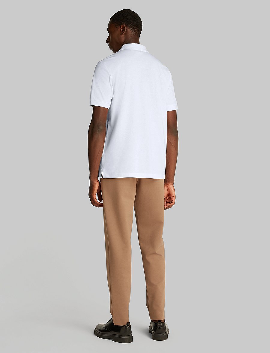 Calvin Klein - THERMO TECH PIQUE SLIM POLO - kurzärmelig - bright white - 2