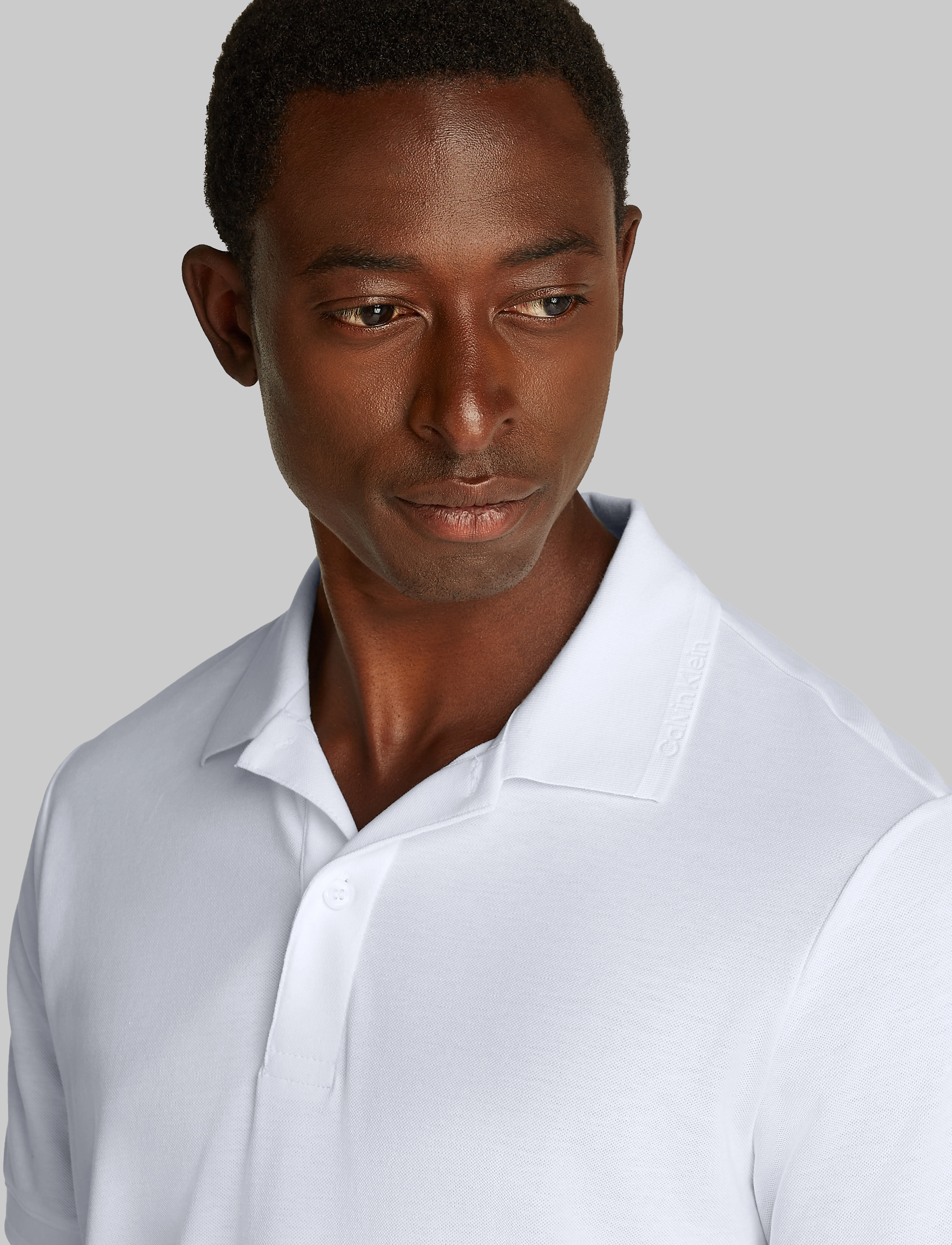 Calvin Klein - THERMO TECH PIQUE SLIM POLO - bright white - 3