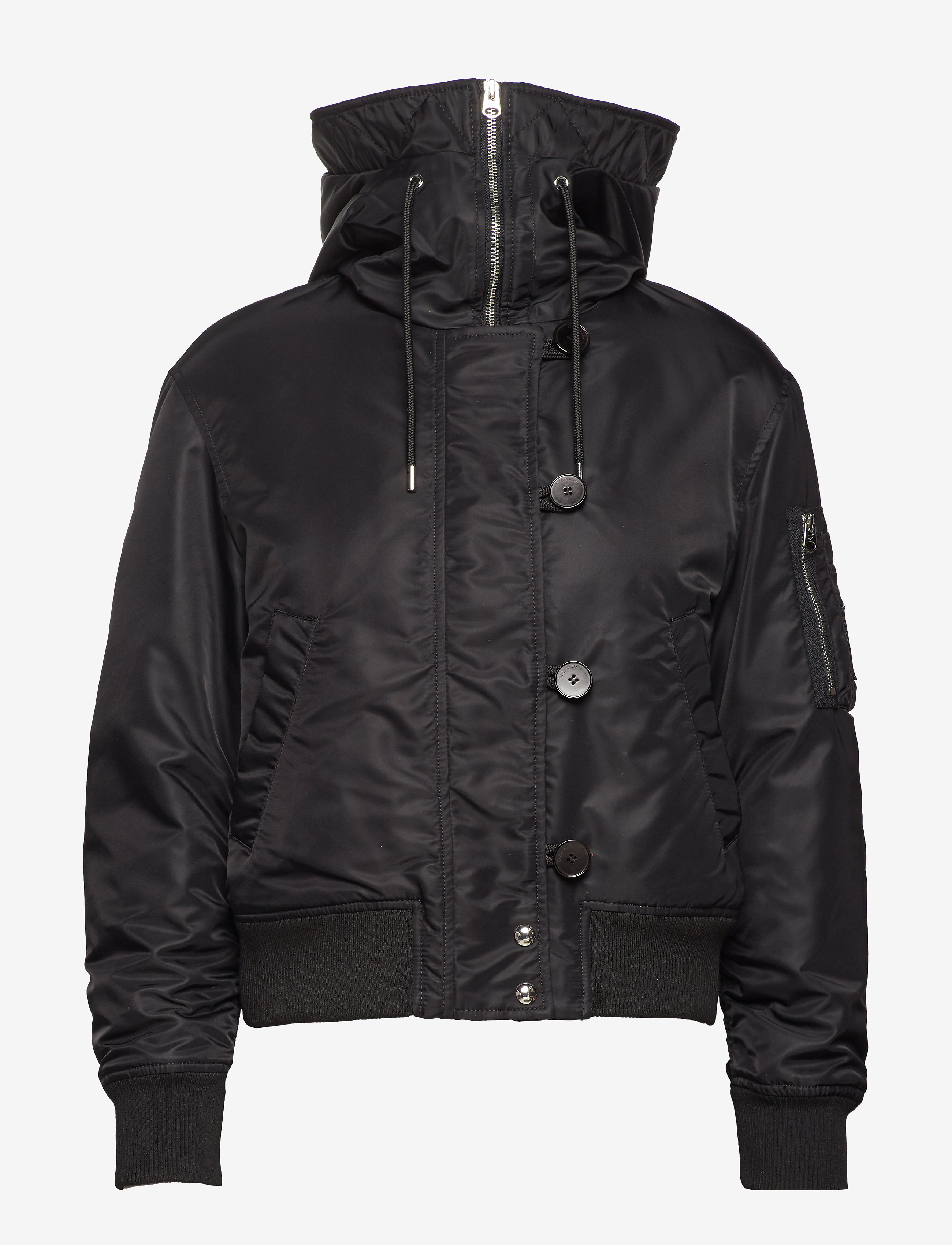 Calvin Klein - HOODED FAUX FUR JKT - black - 2