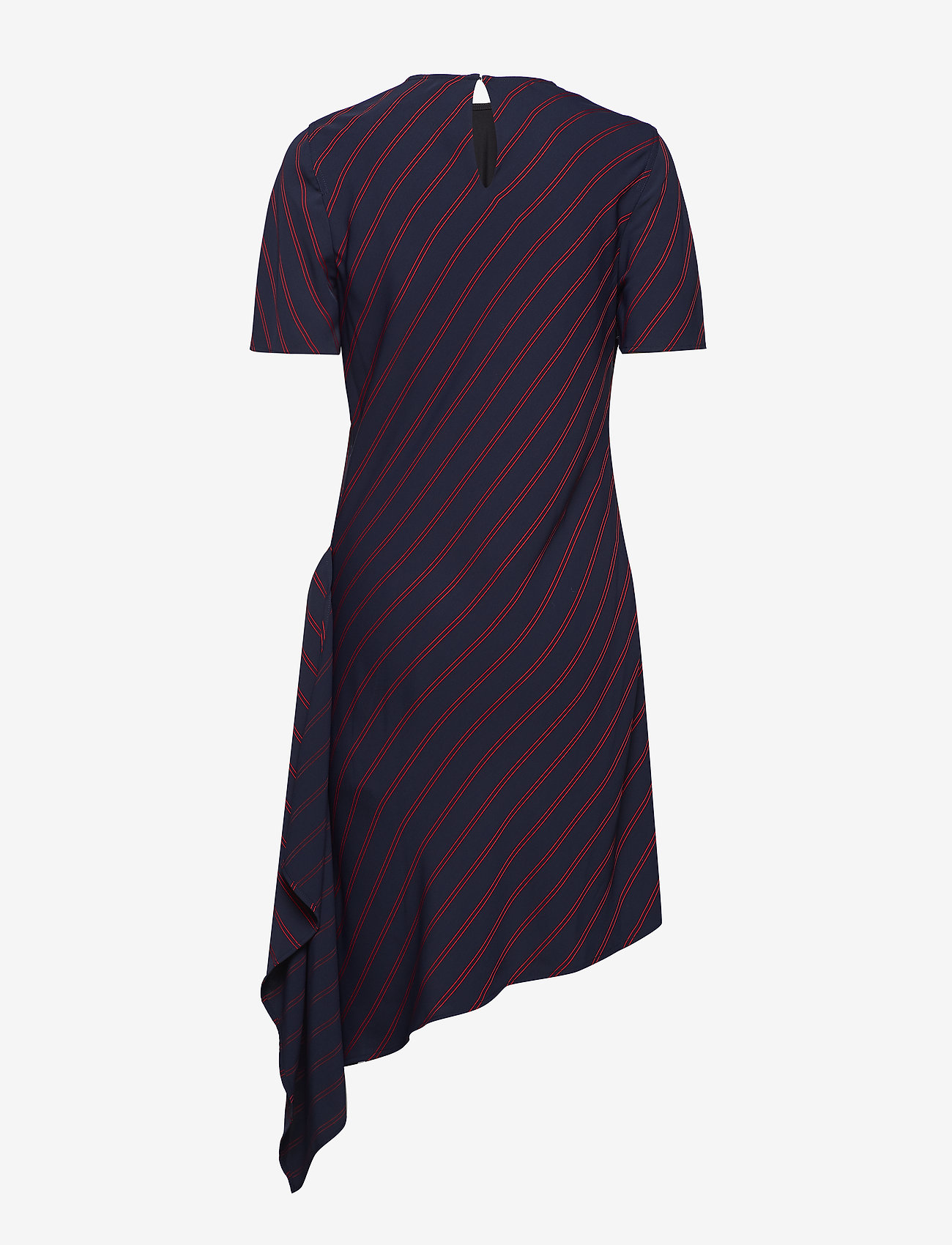 Calvin Klein - FLUID STP DRAPE DRES - narrow stripe deep navy - 1