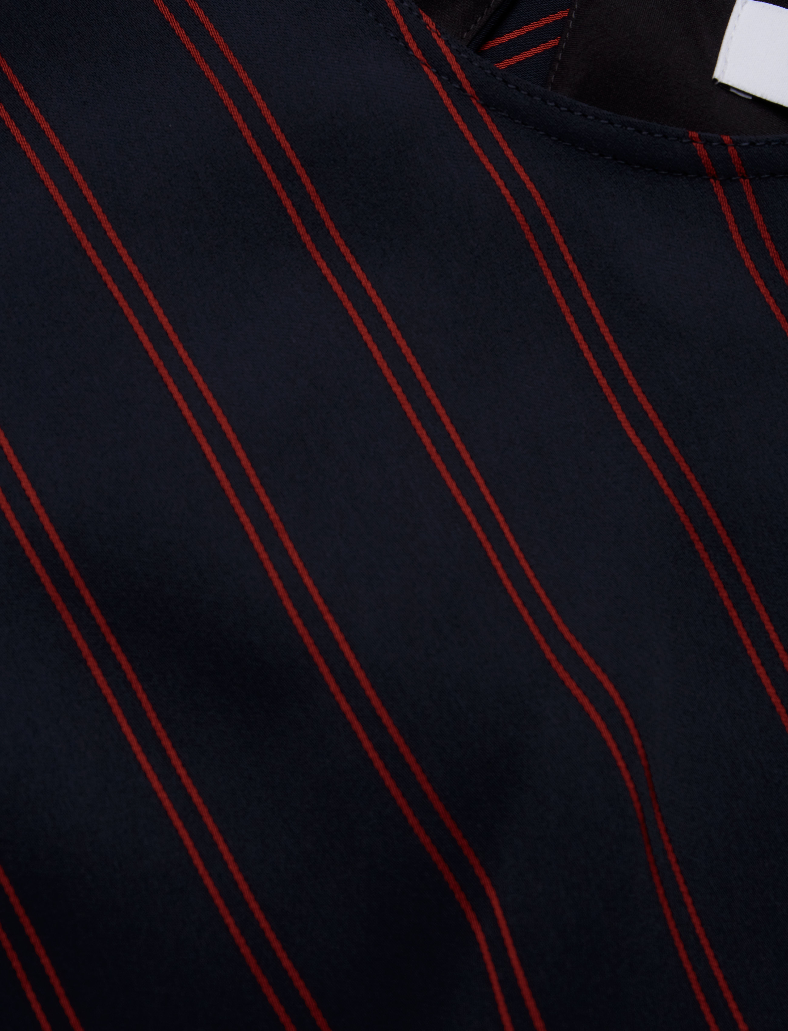 Calvin Klein - FLUID STP DRAPE DRES - narrow stripe deep navy - 2