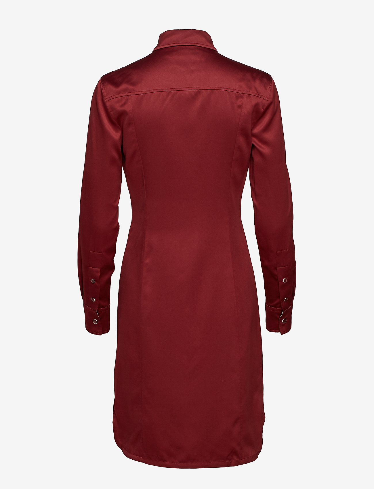 Calvin Klein - SATIN FITTED POLICE, - iron red - 1