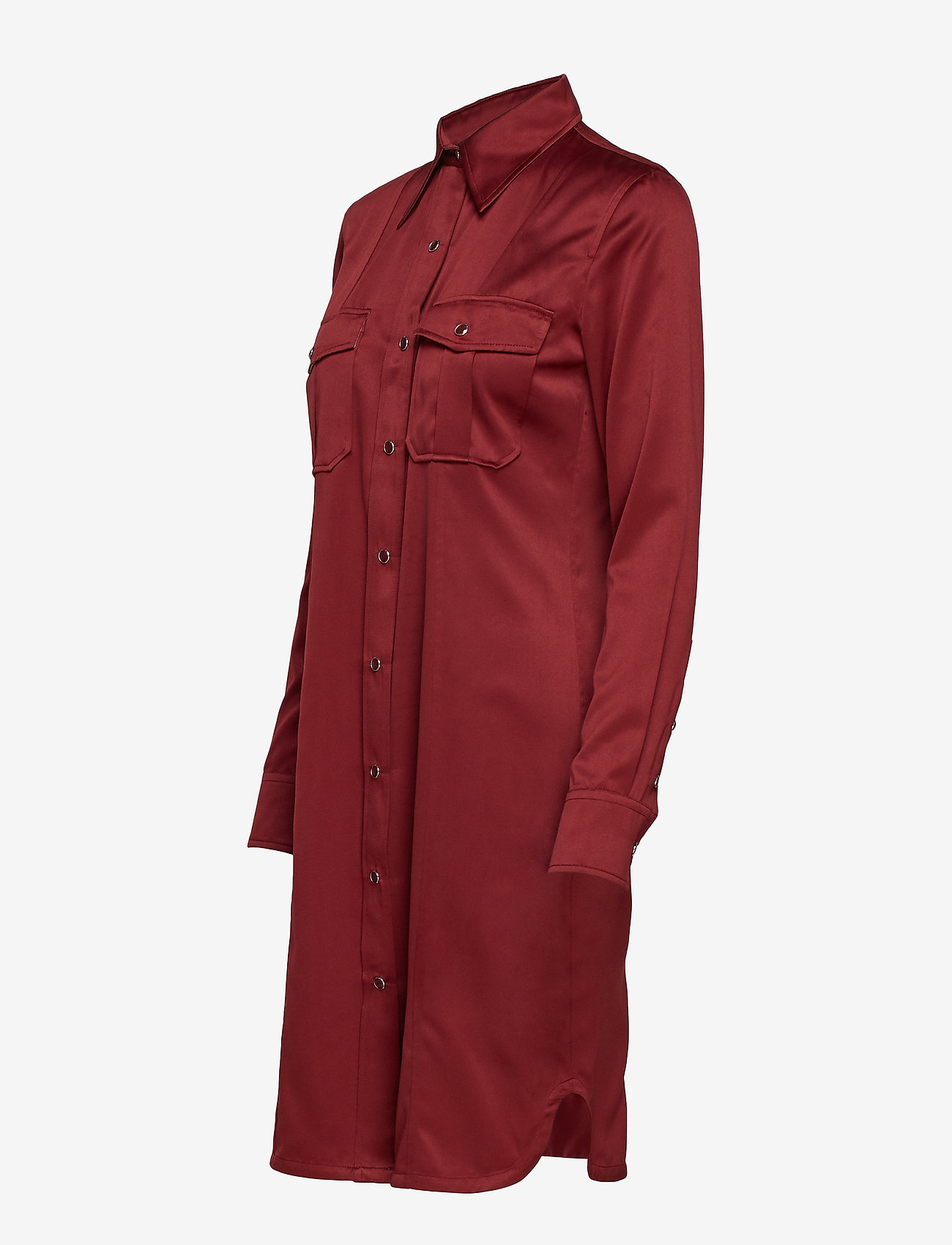 Calvin Klein - SATIN FITTED POLICE, - iron red - 2
