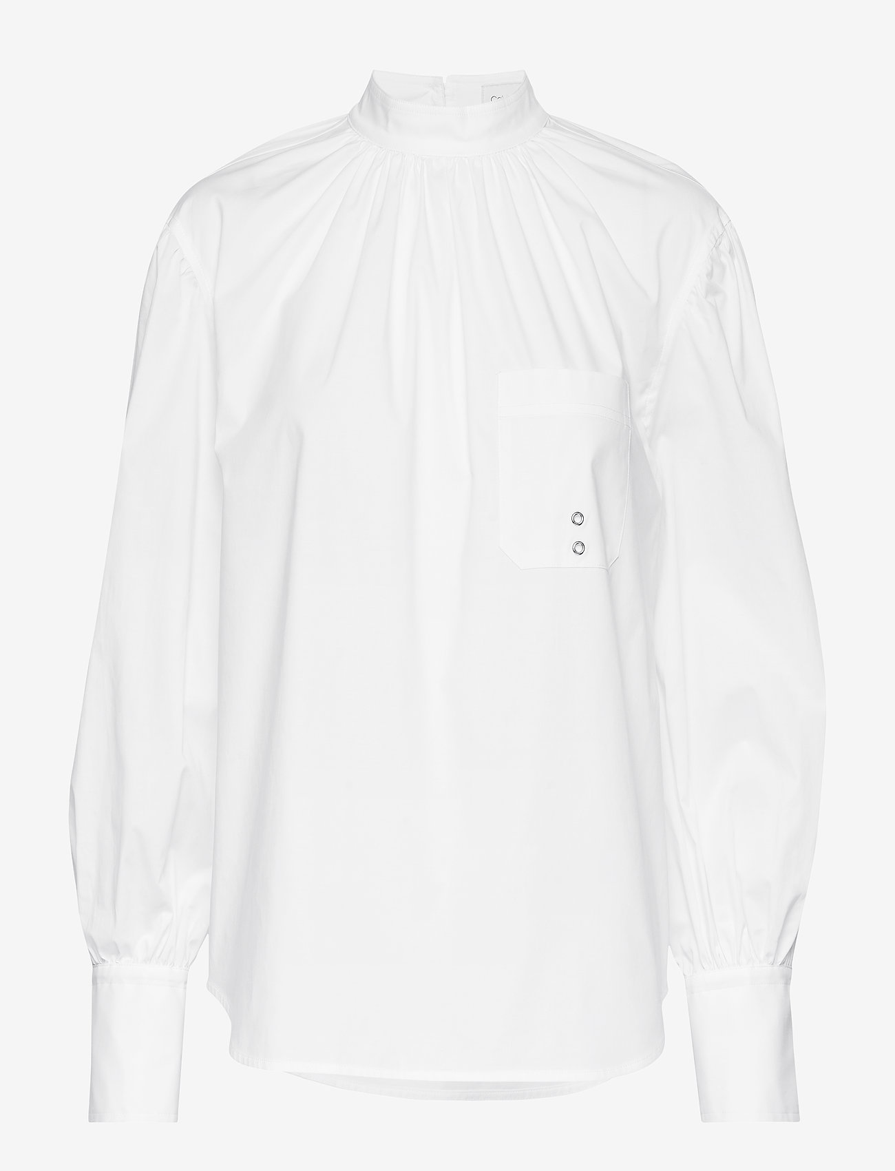 Calvin Klein - PKT DETAIL BLOUSE LS - white - 0