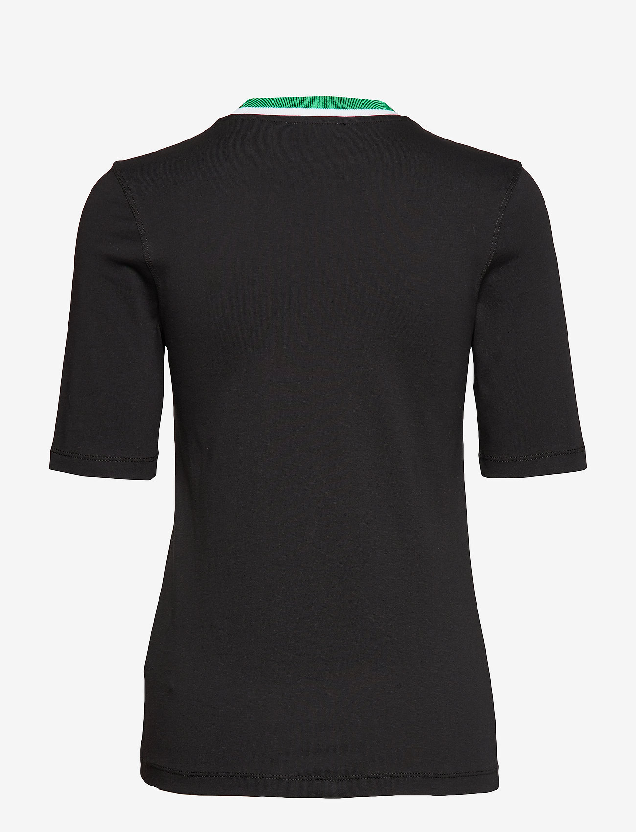 Calvin Klein - VISCOSE RIB DETAIL TEE - perfect black - 1