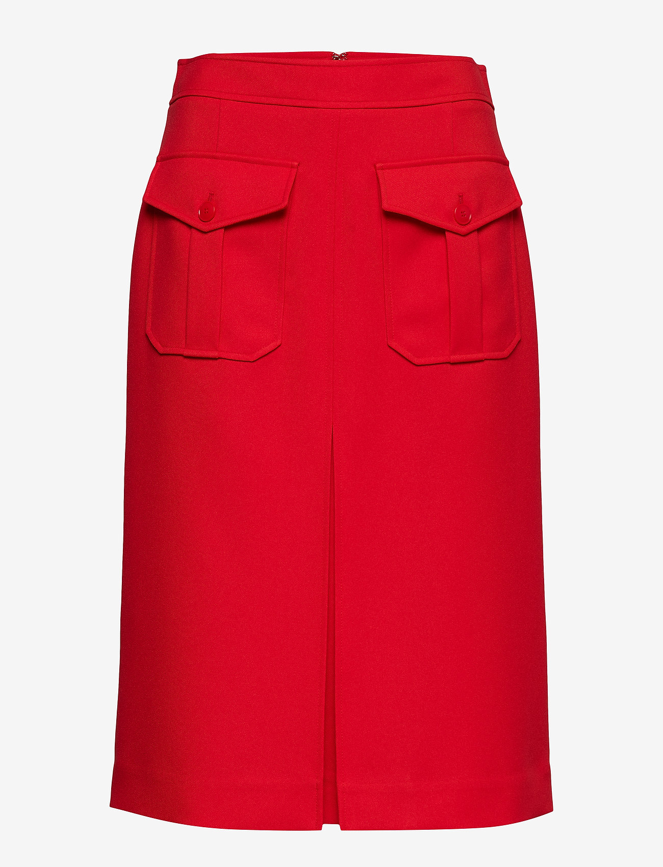 Calvin Klein - UNIFORM TWILL A-LINE PKT SKIRT - cherry red - 0