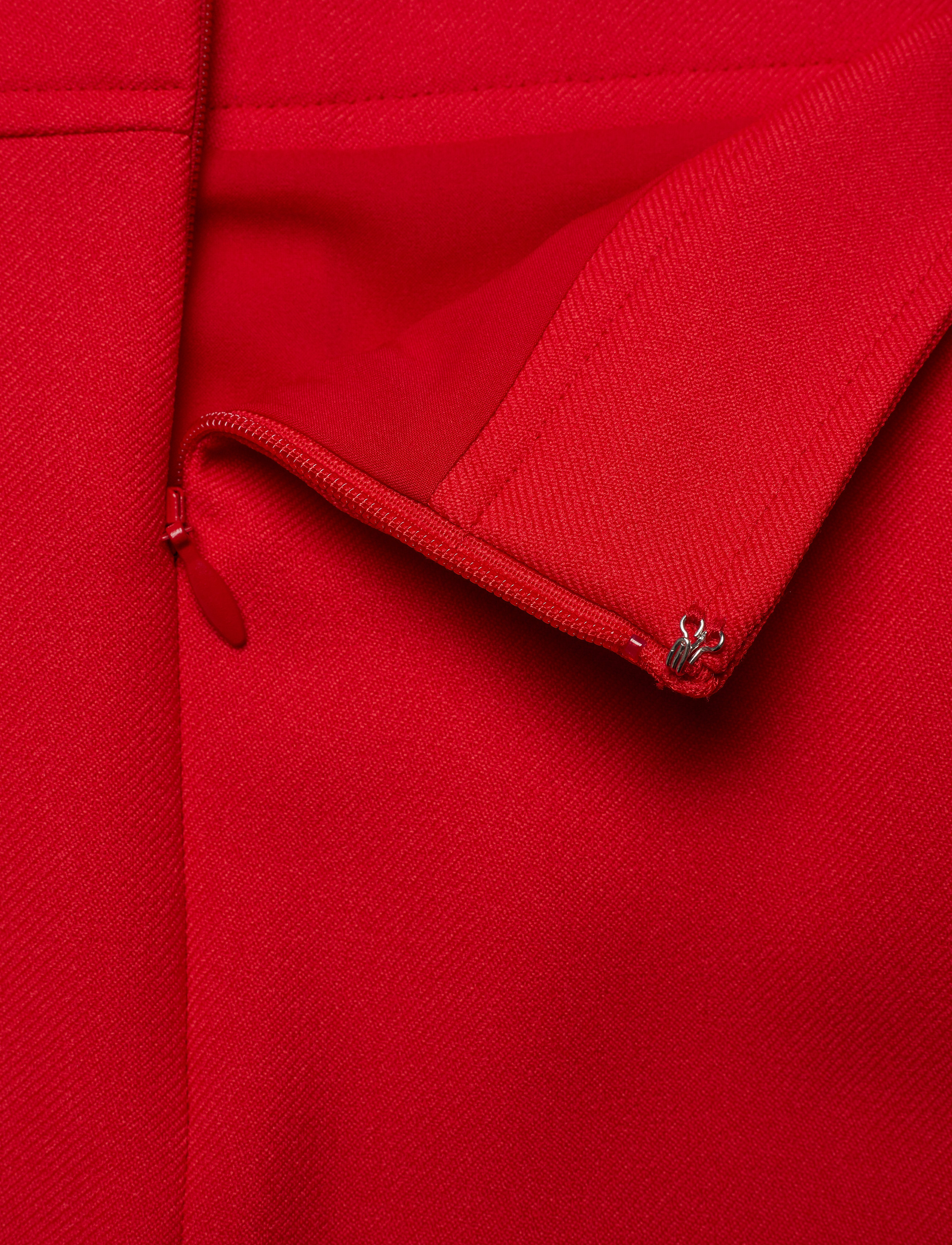 Calvin Klein - UNIFORM TWILL A-LINE PKT SKIRT - cherry red - 3