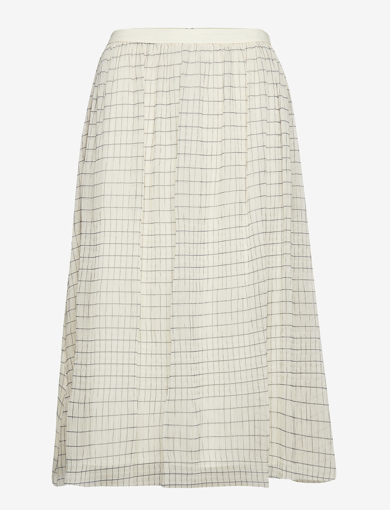 OHIO CHK FLARED SKIR - OHIO CHECK - PUMMICE / BLACK