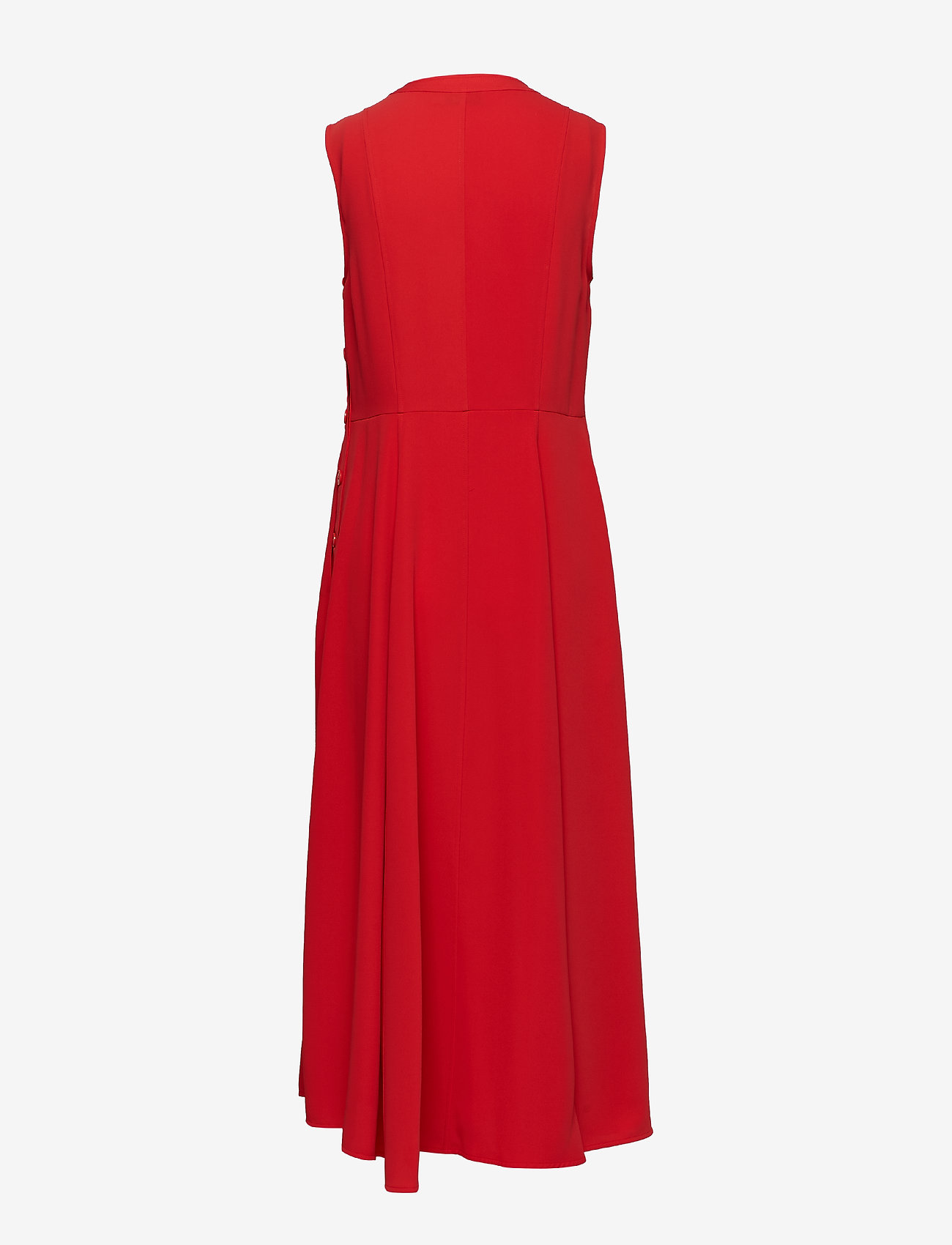 Calvin Klein - SMOOTH TWILL BUTTON DRESS NS - cherry red - 1