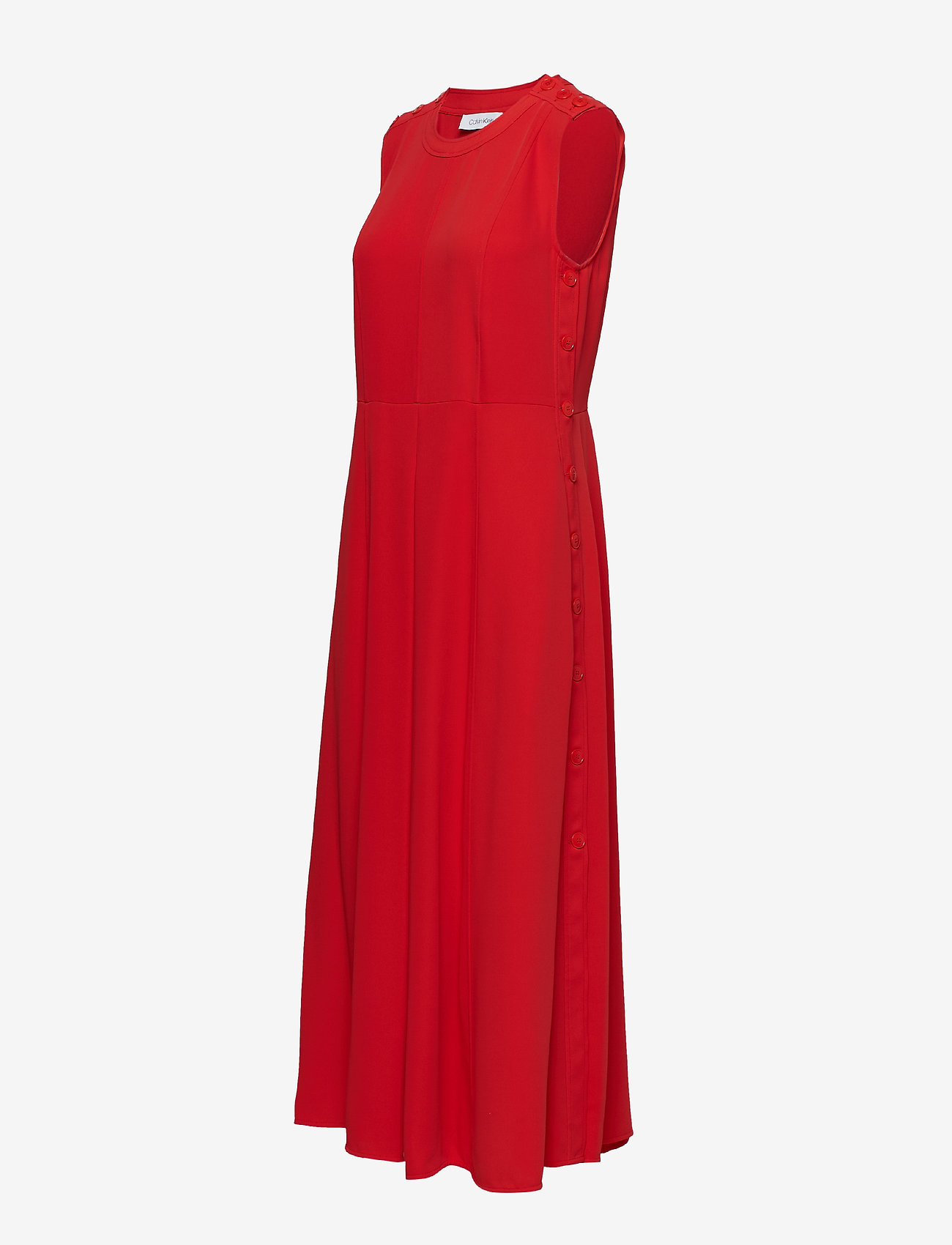 Calvin Klein - SMOOTH TWILL BUTTON DRESS NS - cherry red - 2