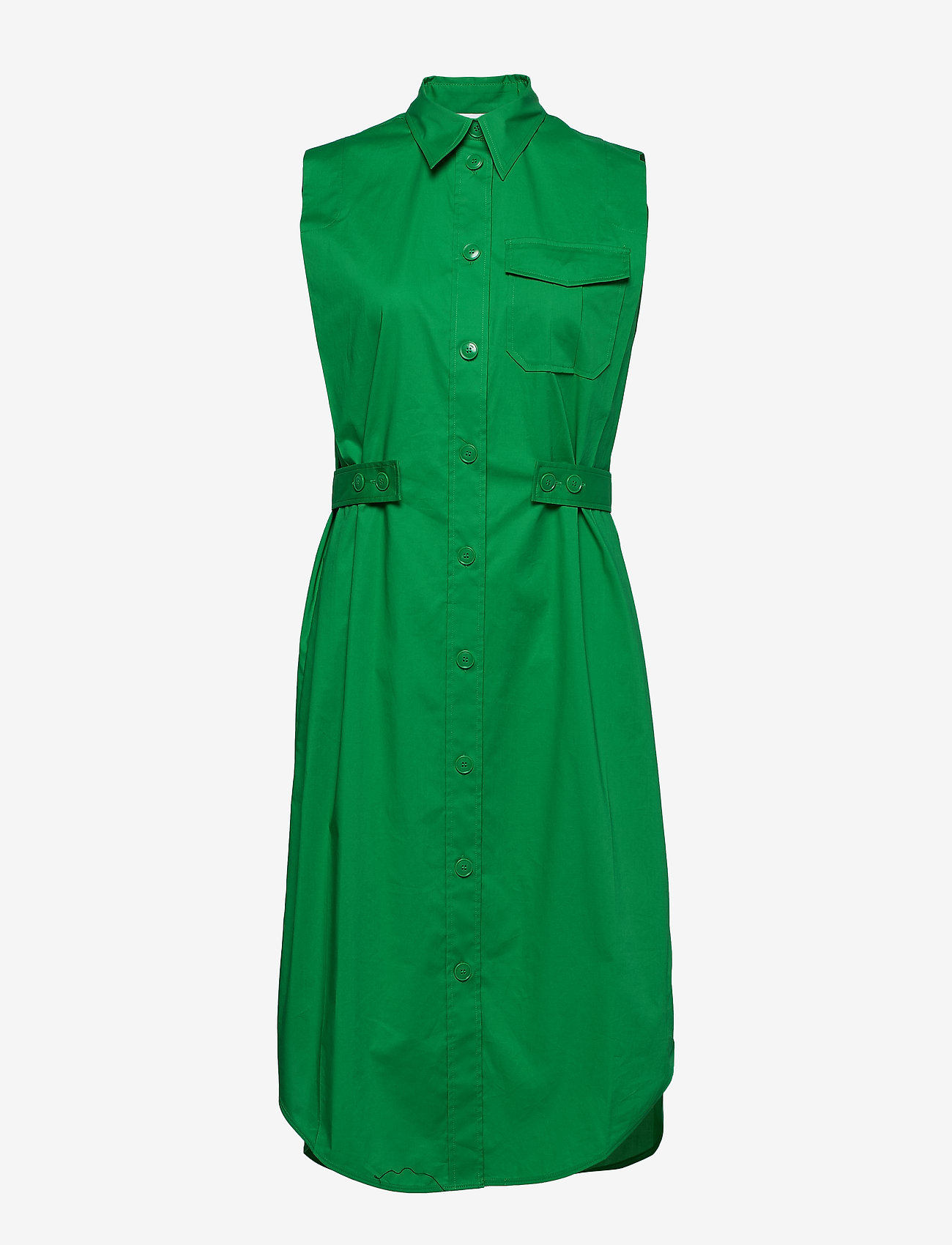 Calvin Klein - BELT DETAIL SHIRT DRESS NS - fern green - 0