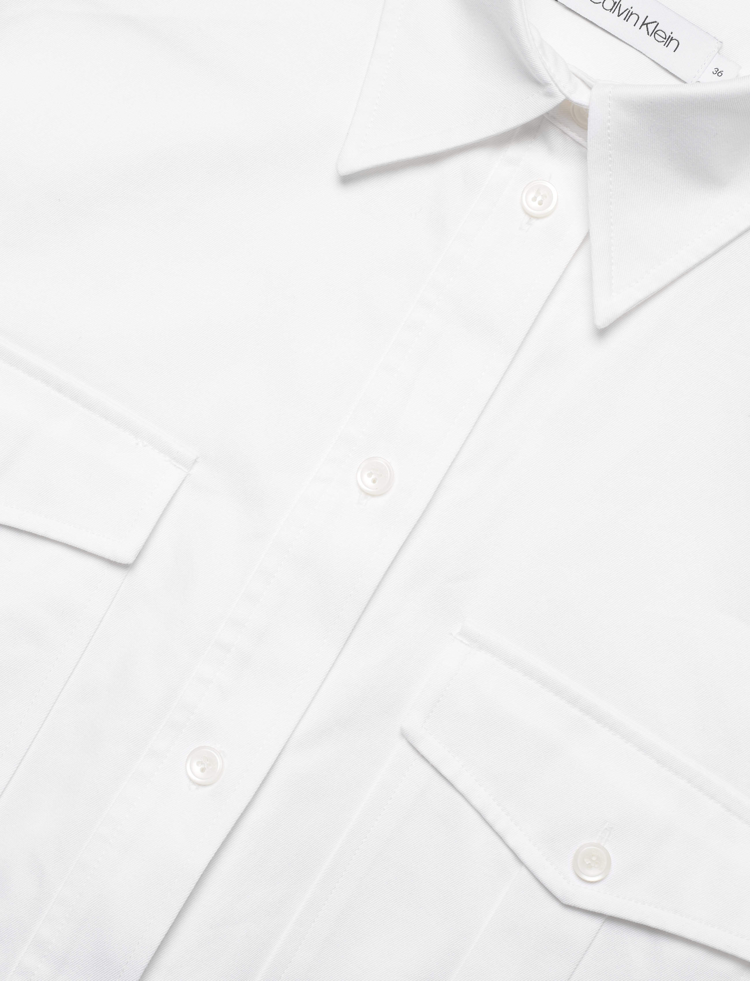 Calvin Klein - POLICE PKT TUNIC DRE - bright white - 2