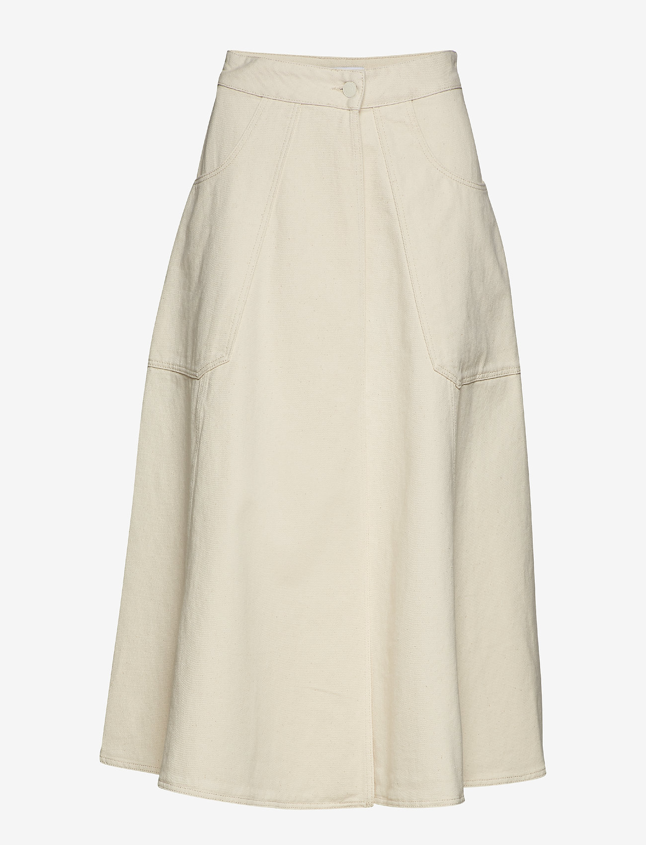 Calvin Klein - ECRU DENIM WRAP SKIRT - ecru - 0