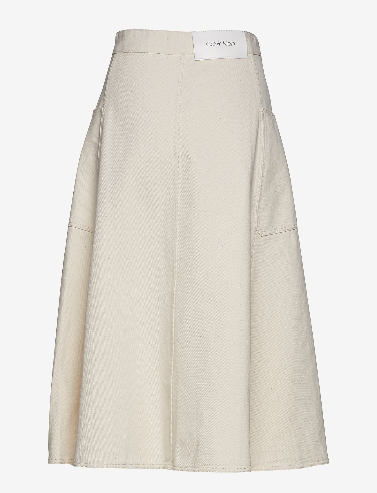 Calvin Klein - ECRU DENIM WRAP SKIRT - ecru - 1