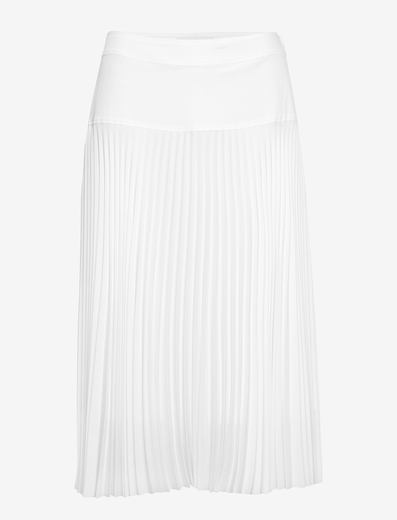 Calvin Klein - PLEATED MIDI SKIRT, - bright white - 0