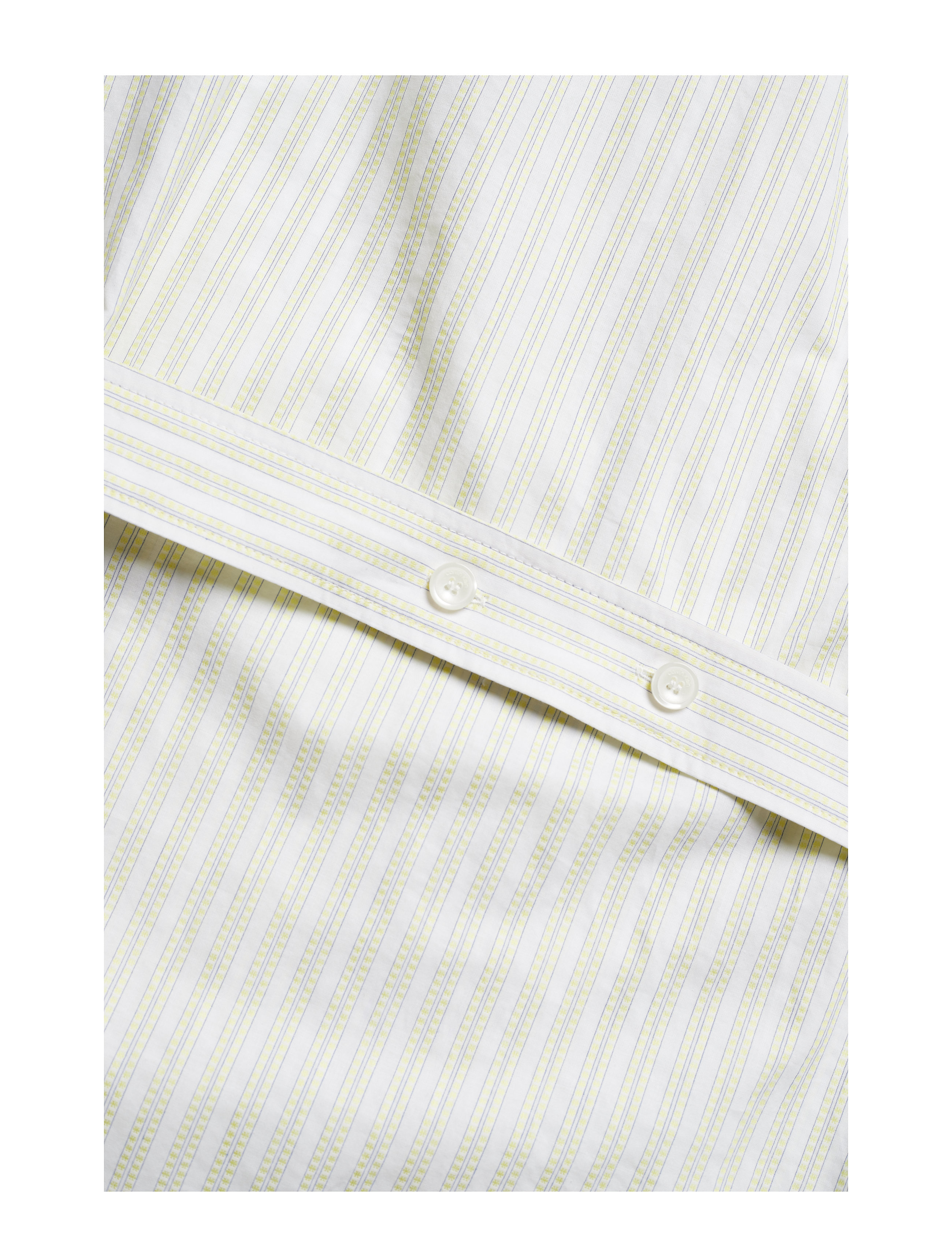 Calvin Klein - STP BELT DETAIL SHIRT DRESS NS - white / lemonade stripe - 4