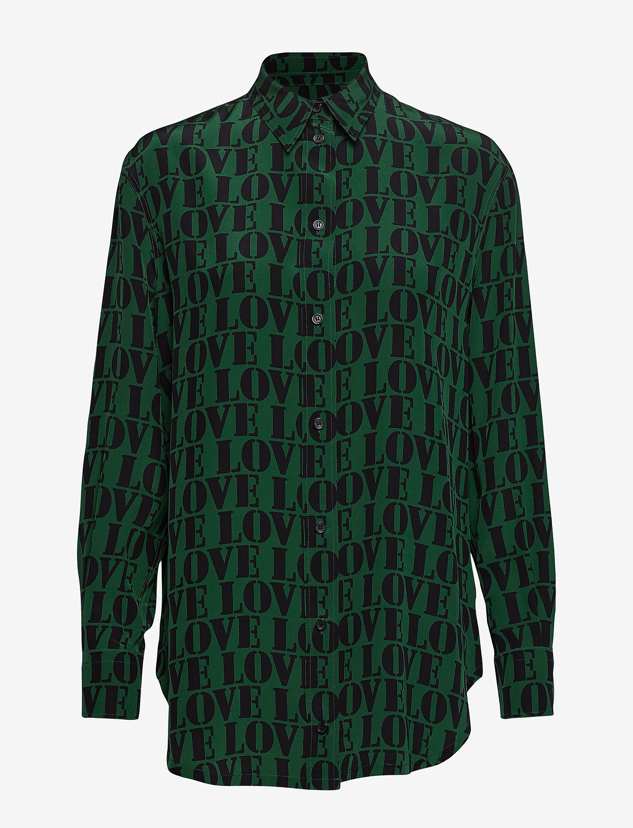 Calvin Klein - PRT LOVE SILK BOYFRI - love print - bright pine + black - 0
