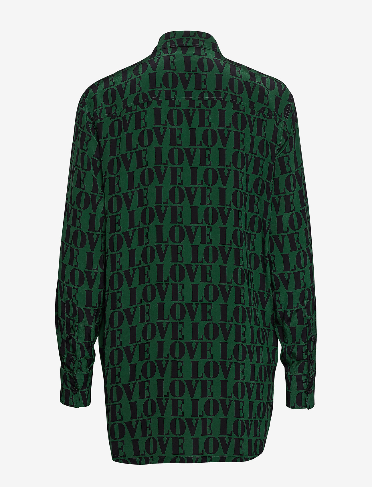 Calvin Klein - PRT LOVE SILK BOYFRI - love print - bright pine + black - 1